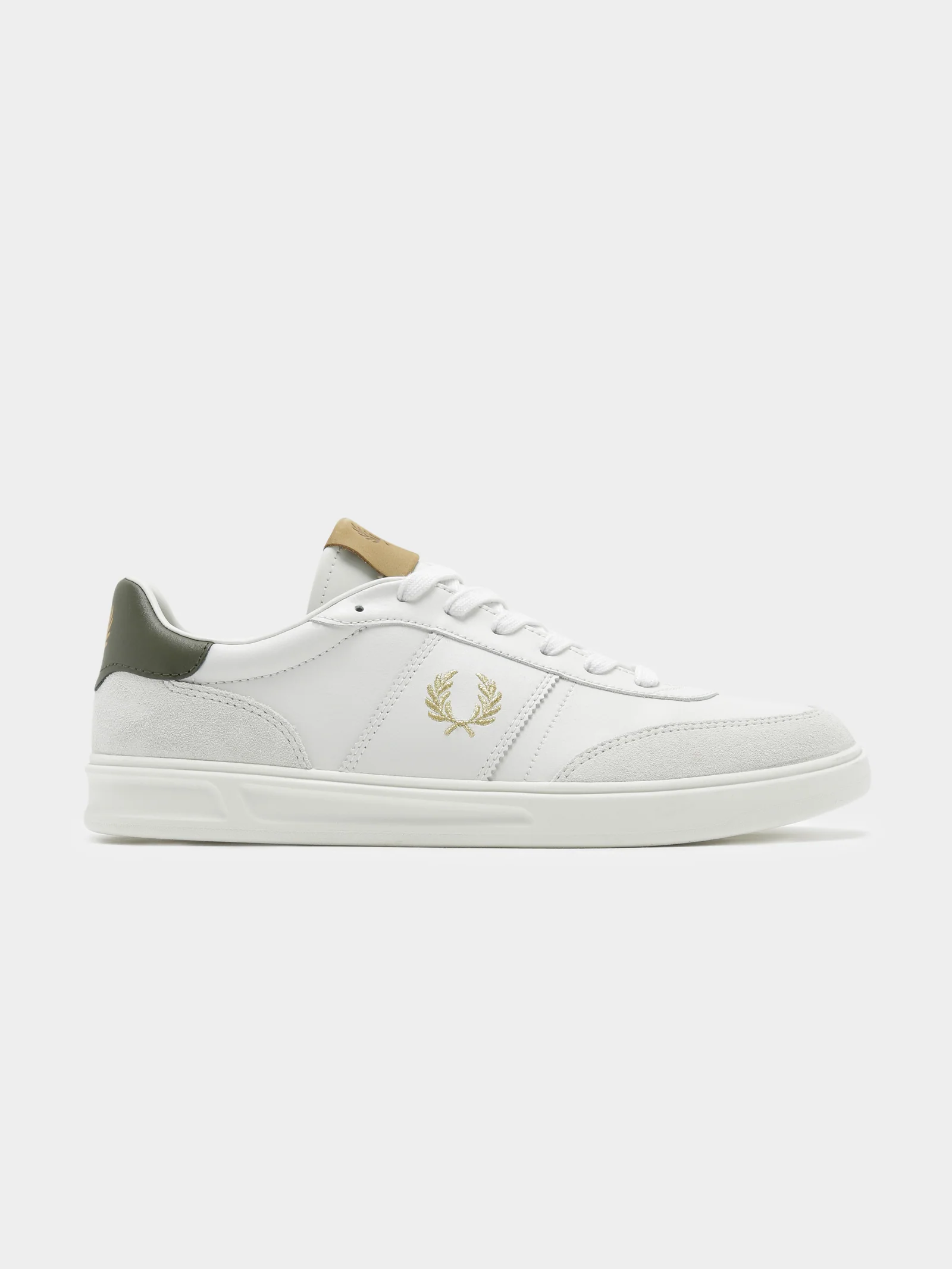Mens B400 Leather Suede Sneakers - Image 2