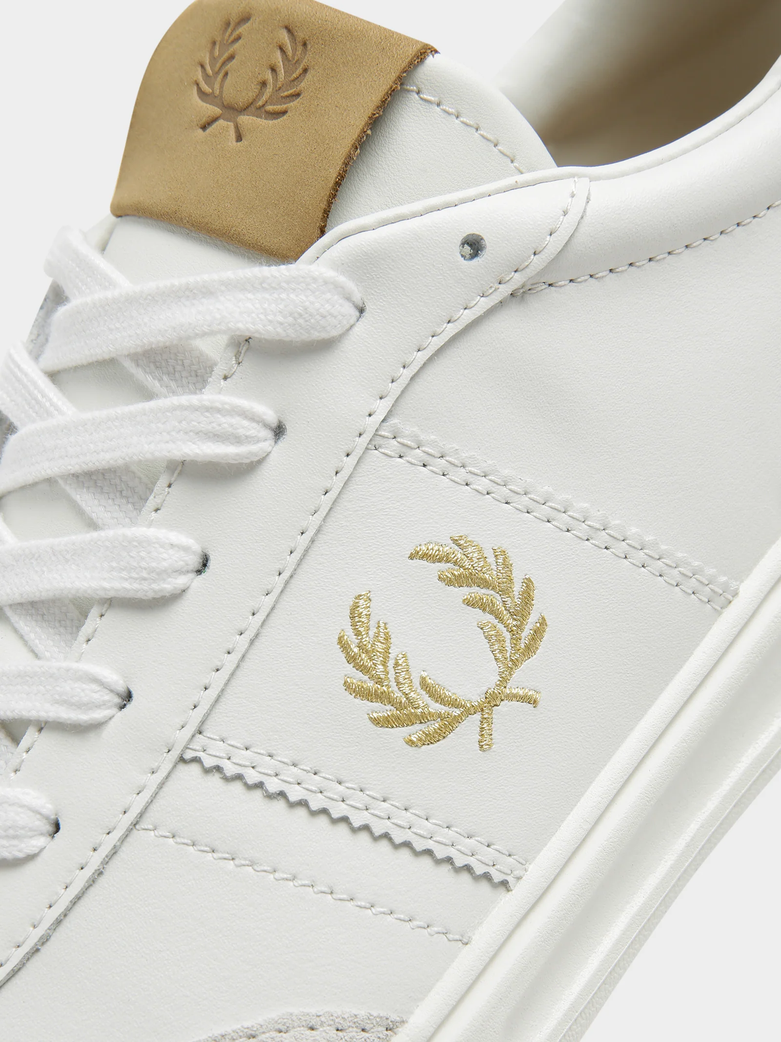 Mens B400 Leather Suede Sneakers - Image 3