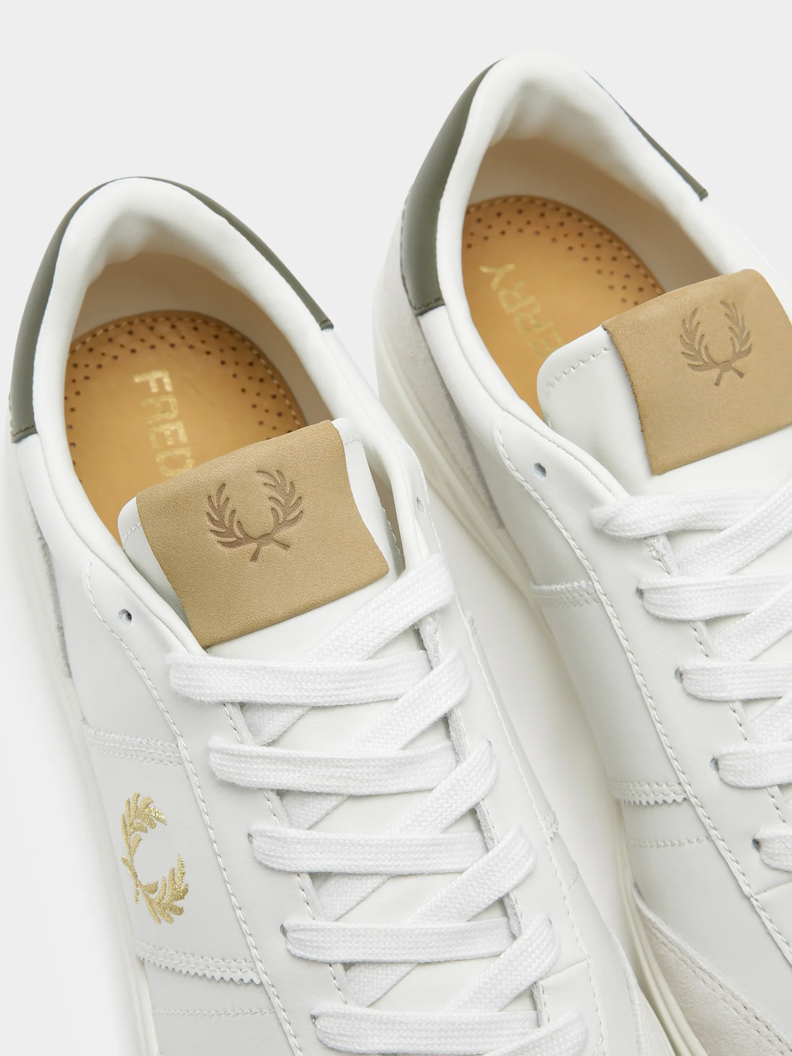 Mens B400 Leather Suede Sneakers - Image 4