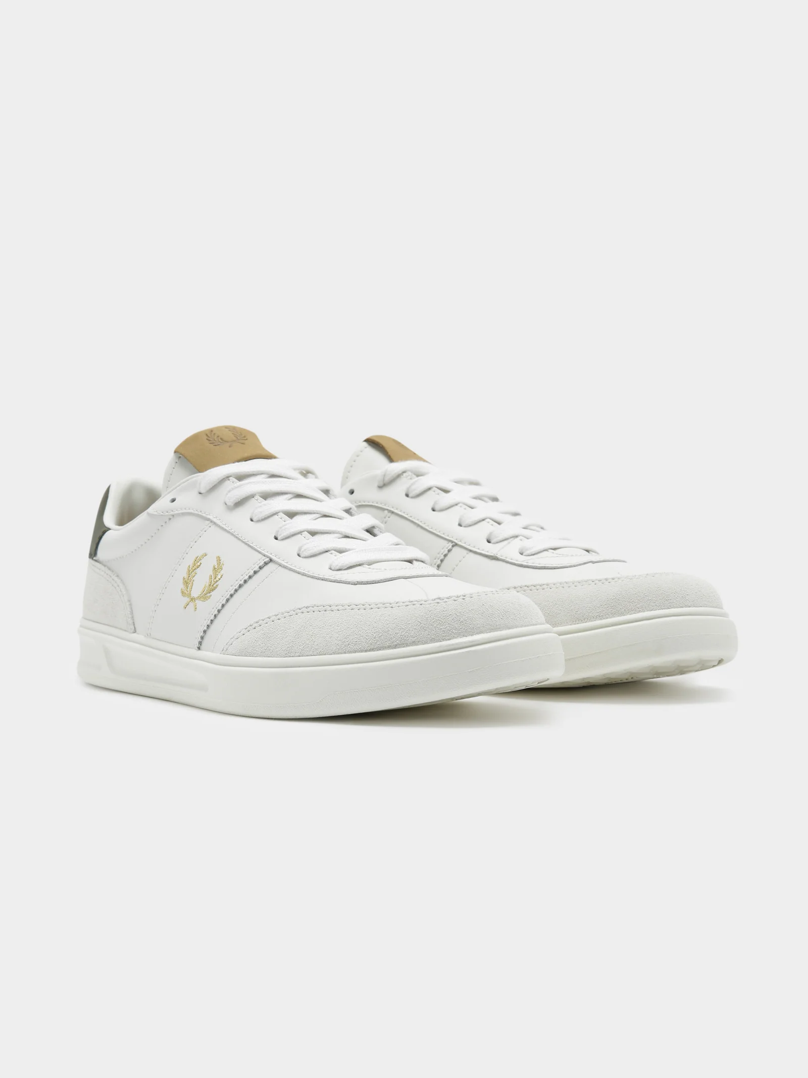 Mens B400 Leather Suede Sneakers - Image 6