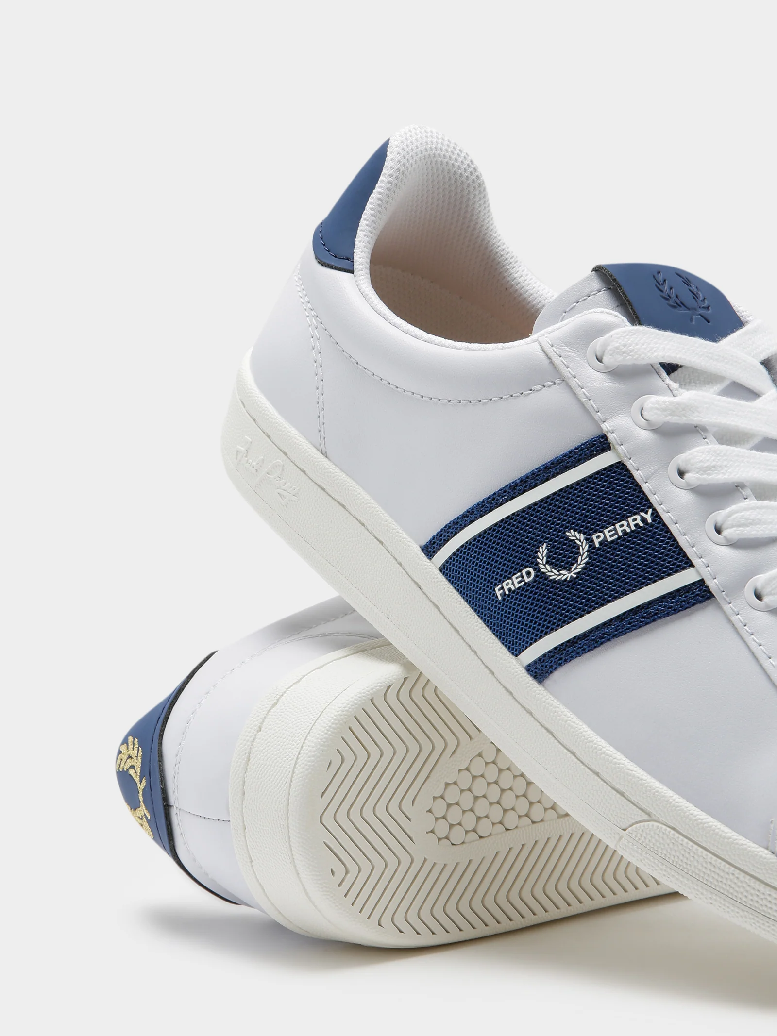 Mens B721 Leather Graphic Branding Sneakers - Image 5