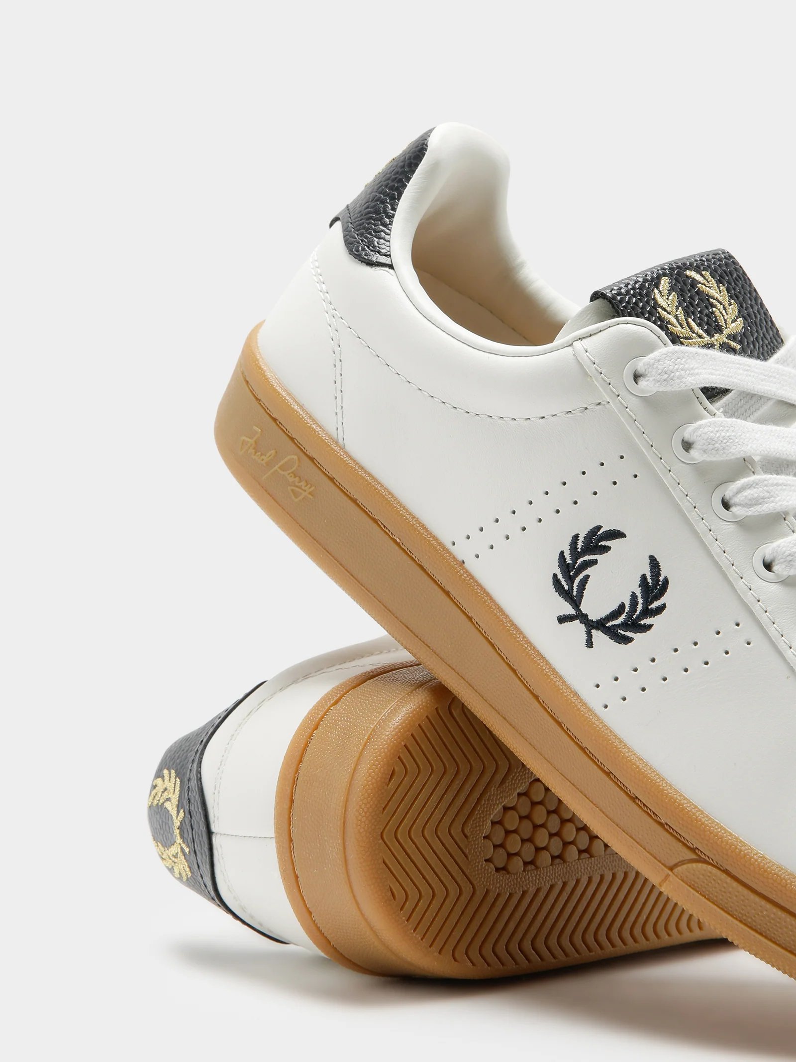Mens B721 Leather Tab Sneakers - Image 6