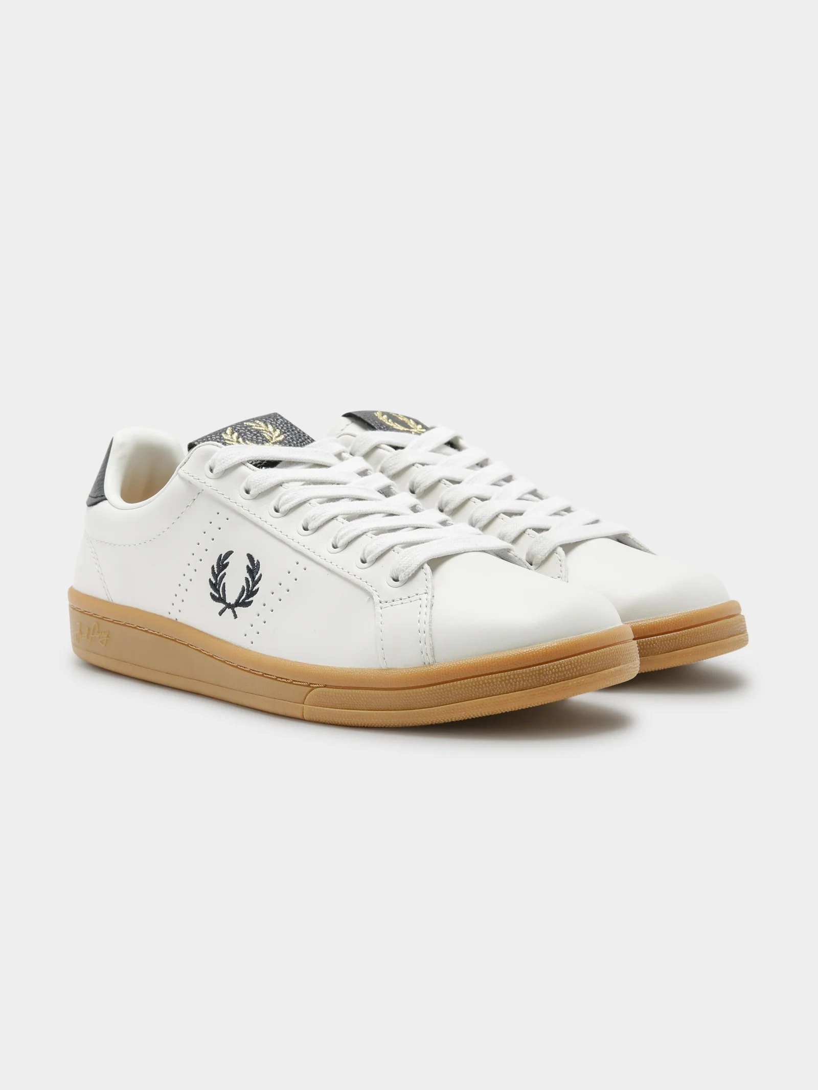 Mens B721 Leather Tab Sneakers - Image 7