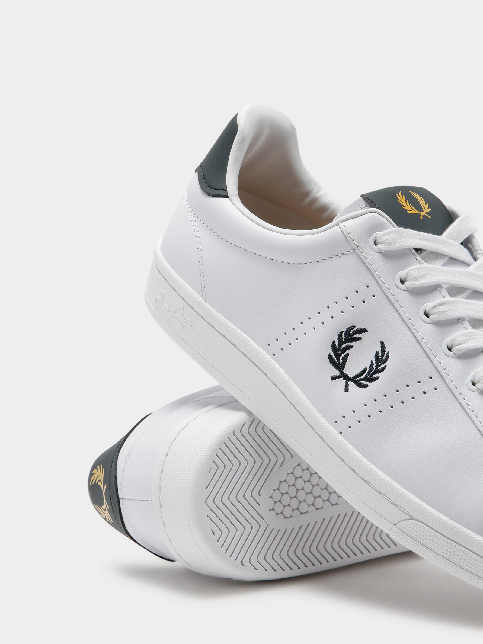 Mens B721 Leather Tab Sneakers - Image 5