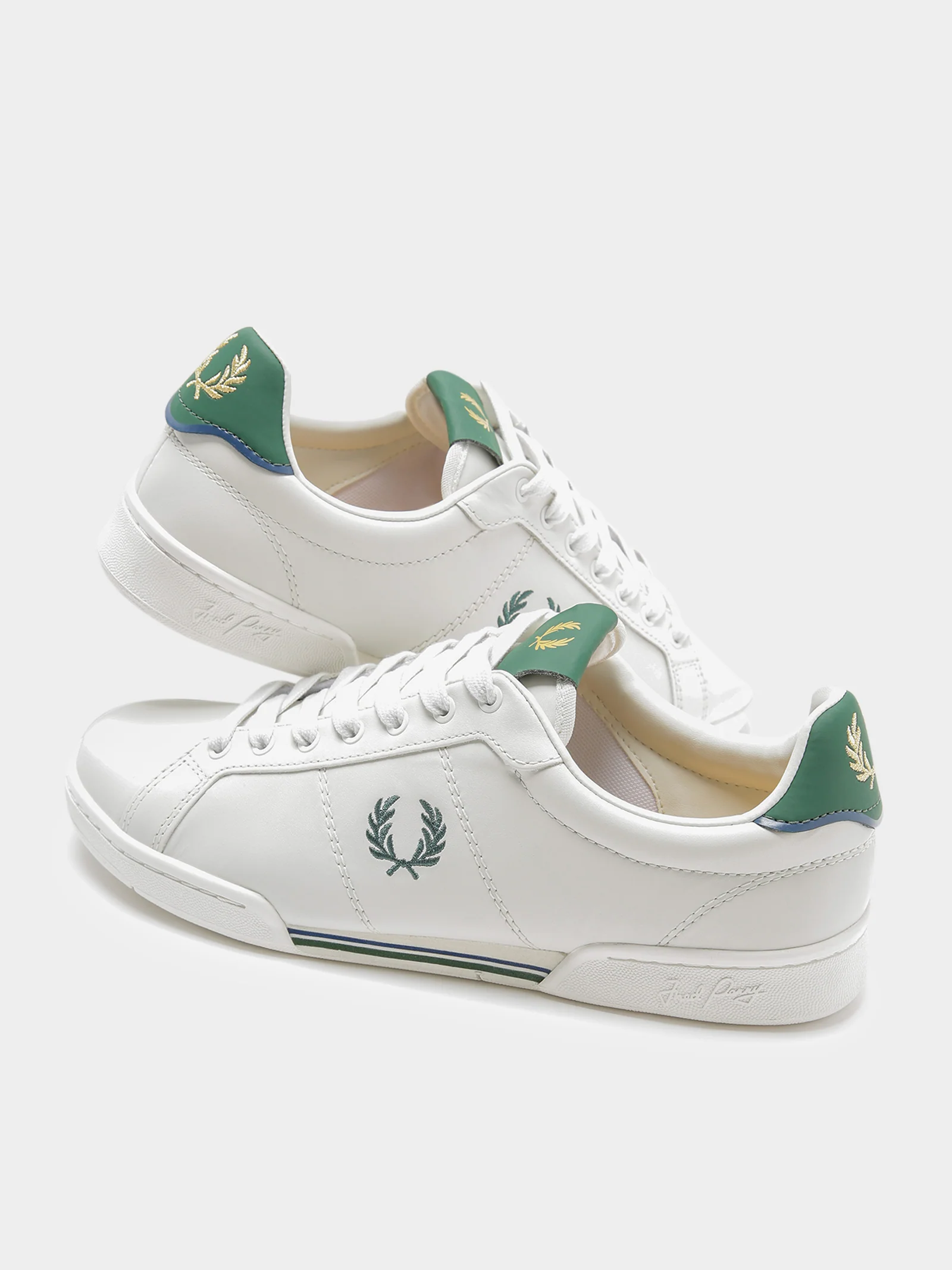Mens B722 Leather Sneakers - Image 2
