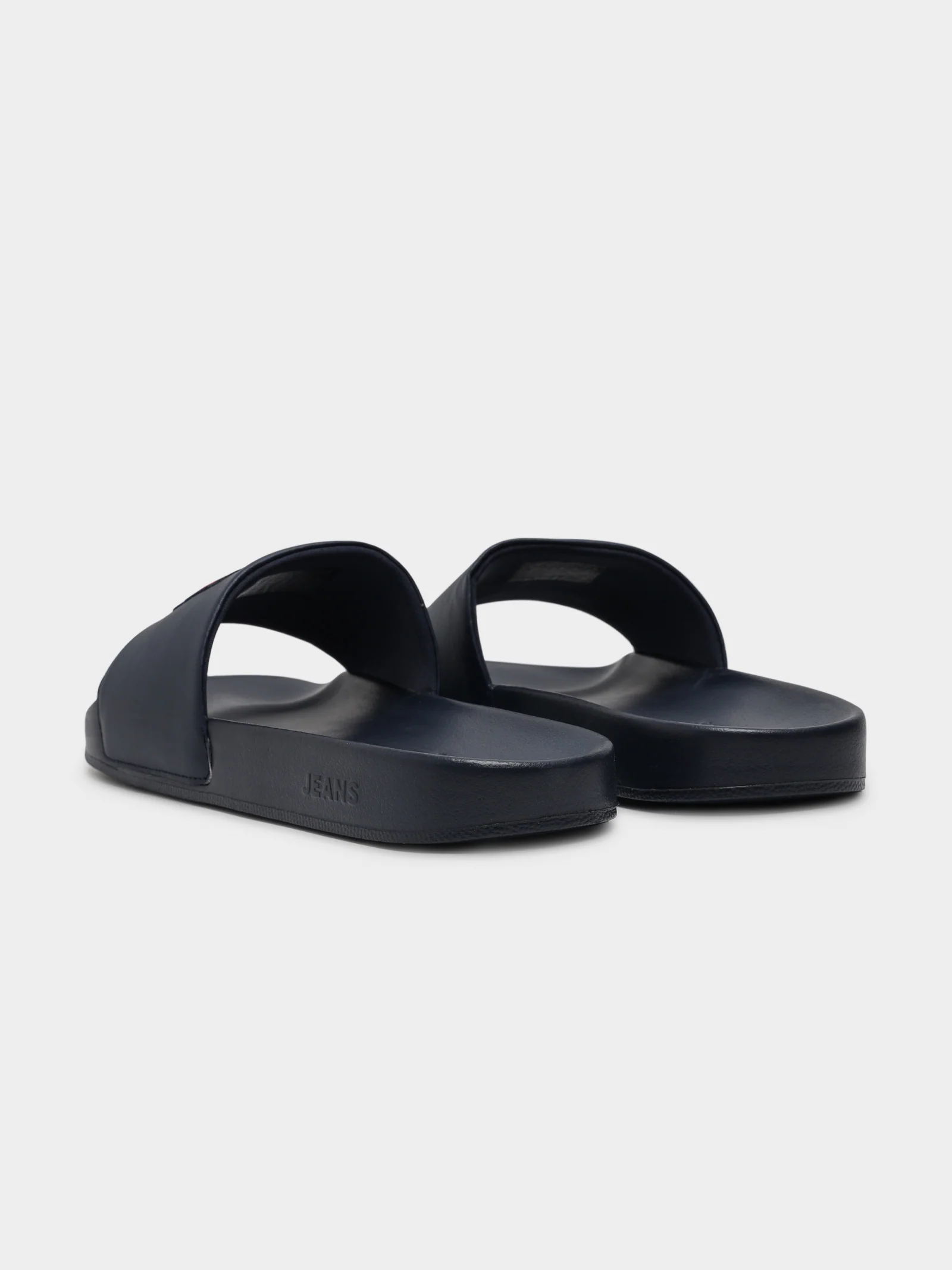 Mens Corduroy Tommy Badge Pool Slides - Image 7