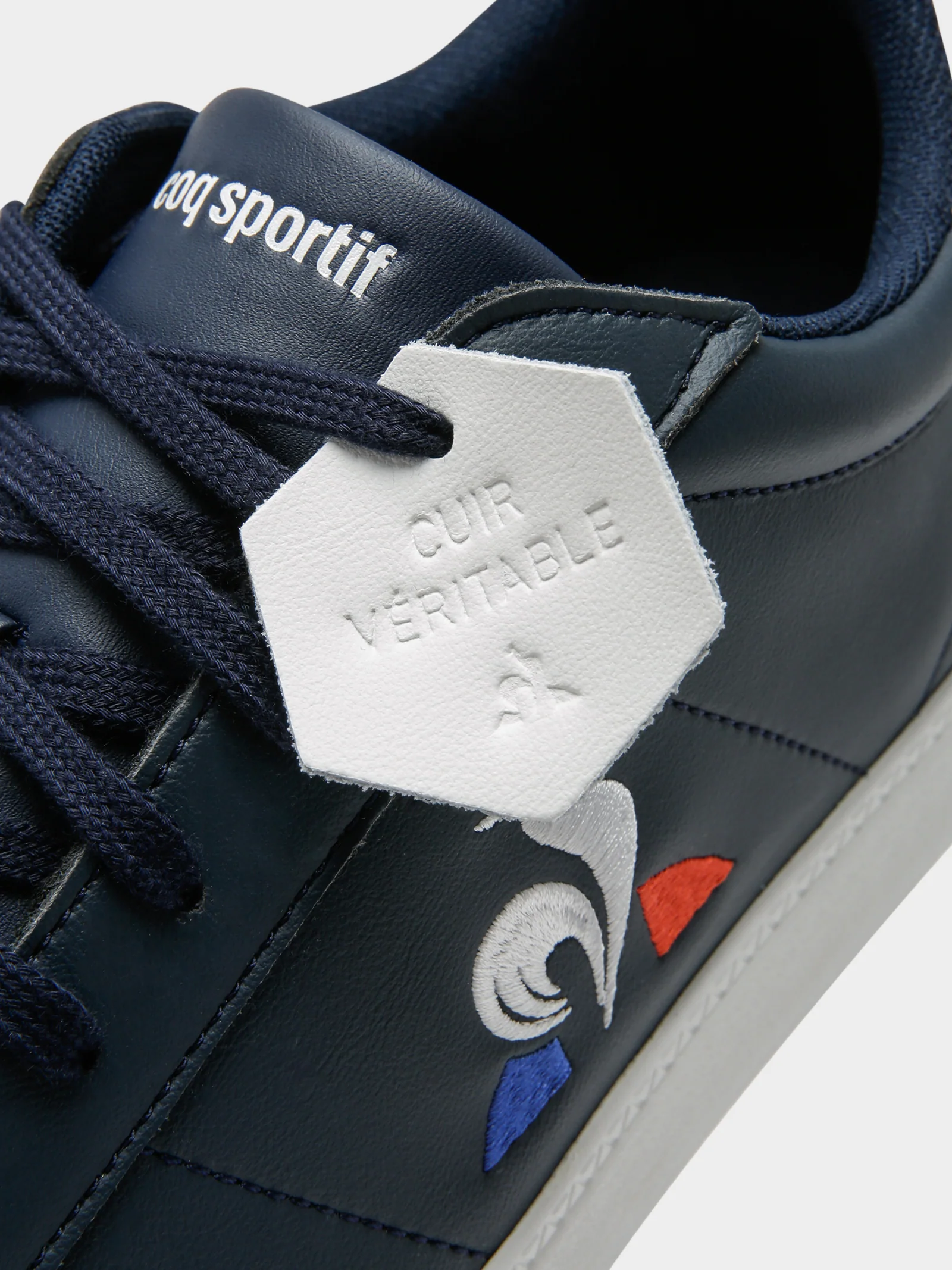 Mens Courtset Leather Sneakers - Image 4