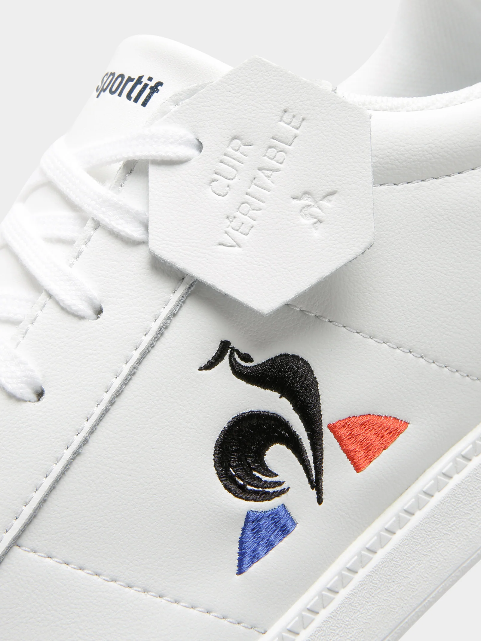 Mens Courtset Leather Sneakers - Image 4