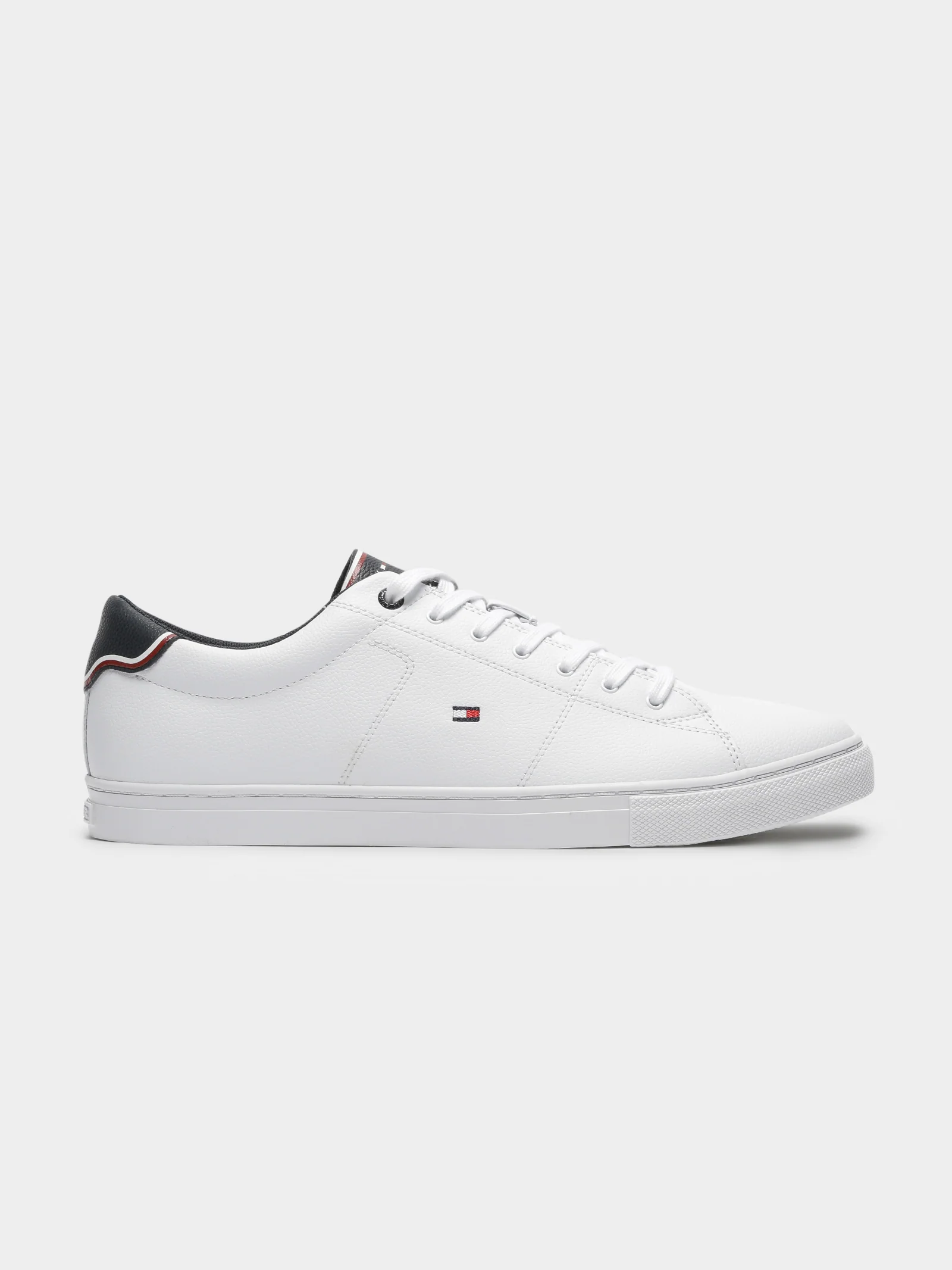 Mens Essentials Leather Vulcanized Sneakers - Image 2