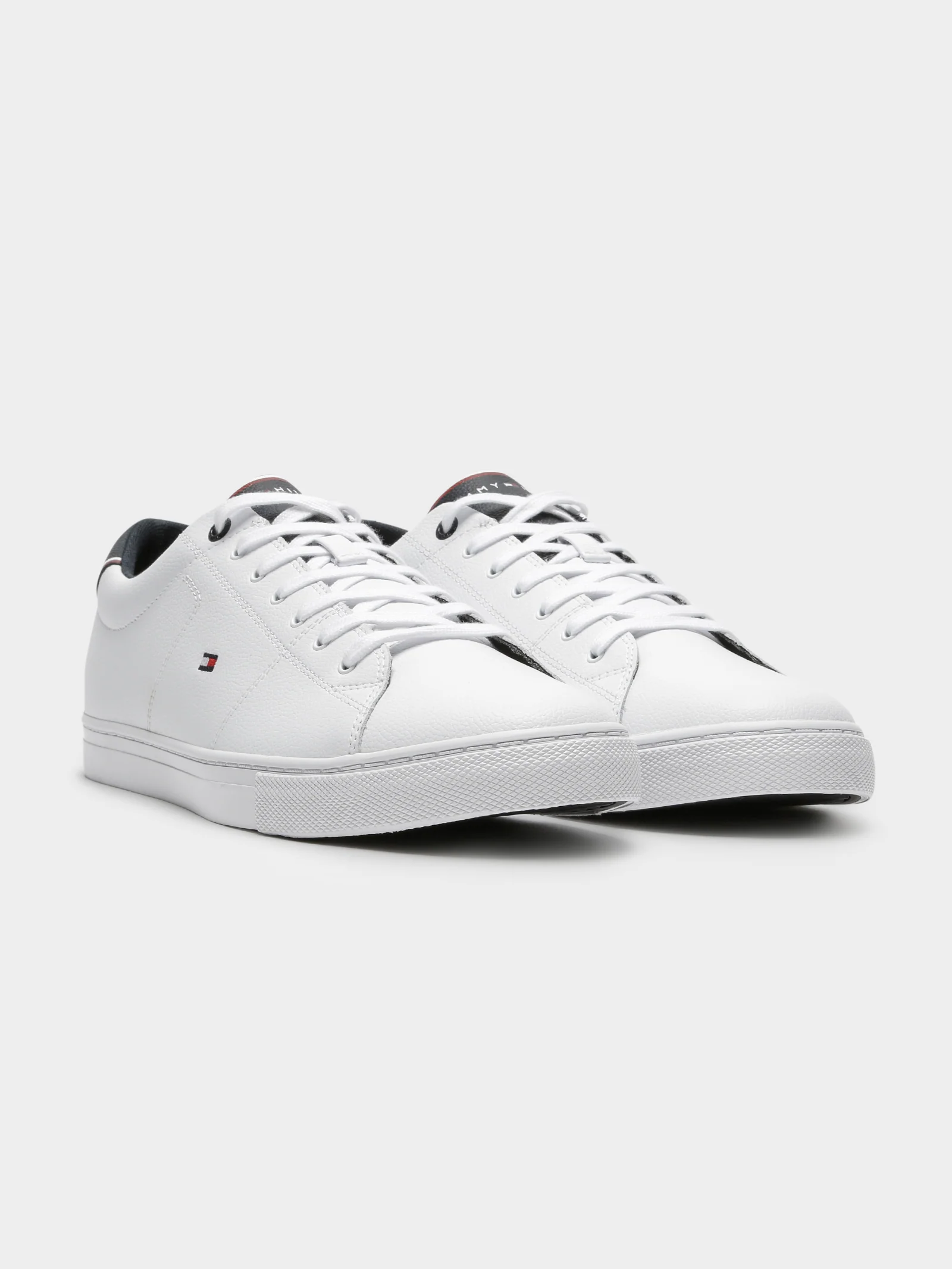 Mens Essentials Leather Vulcanized Sneakers - Image 3