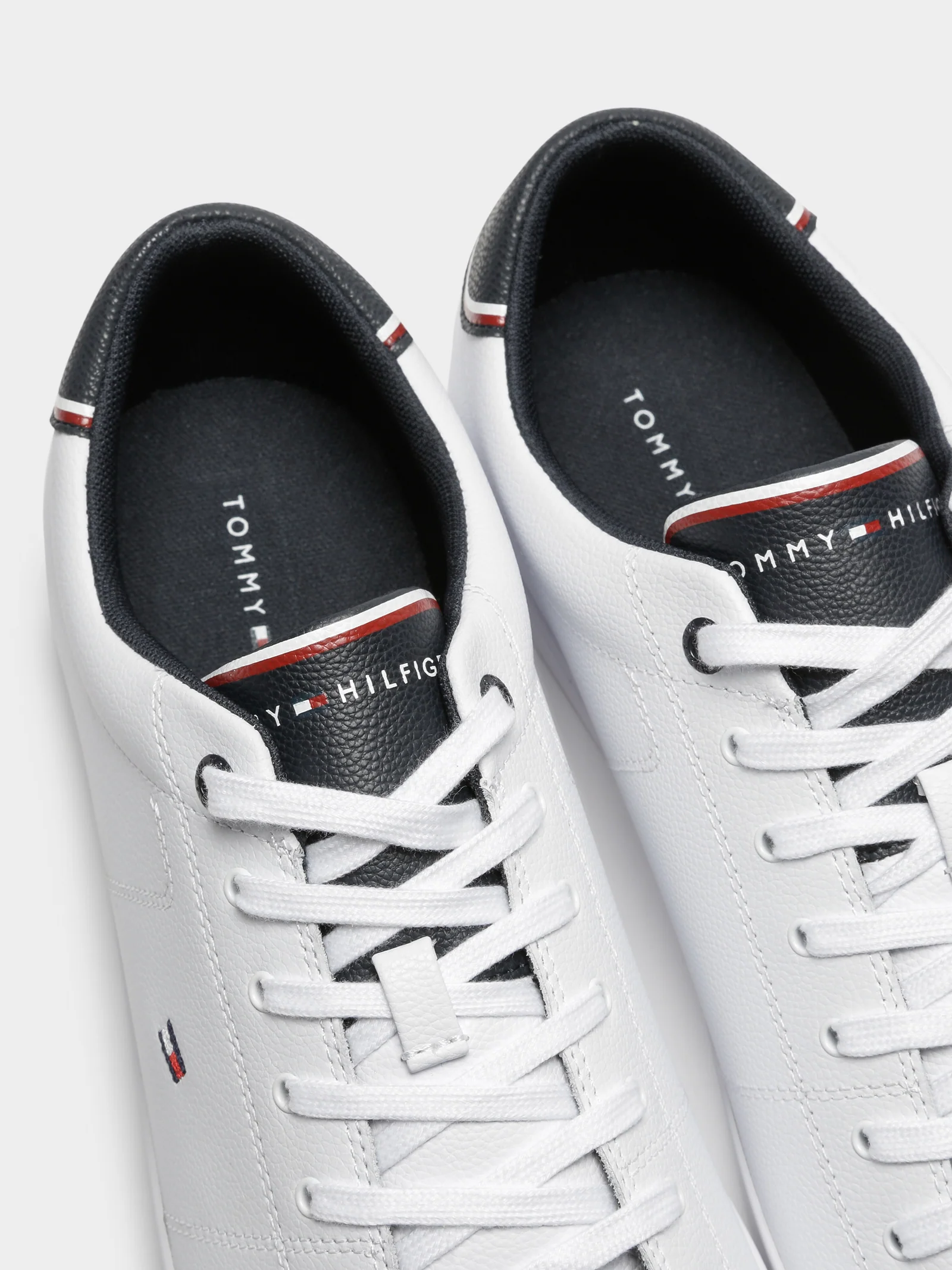Mens Essentials Leather Vulcanized Sneakers - Image 4