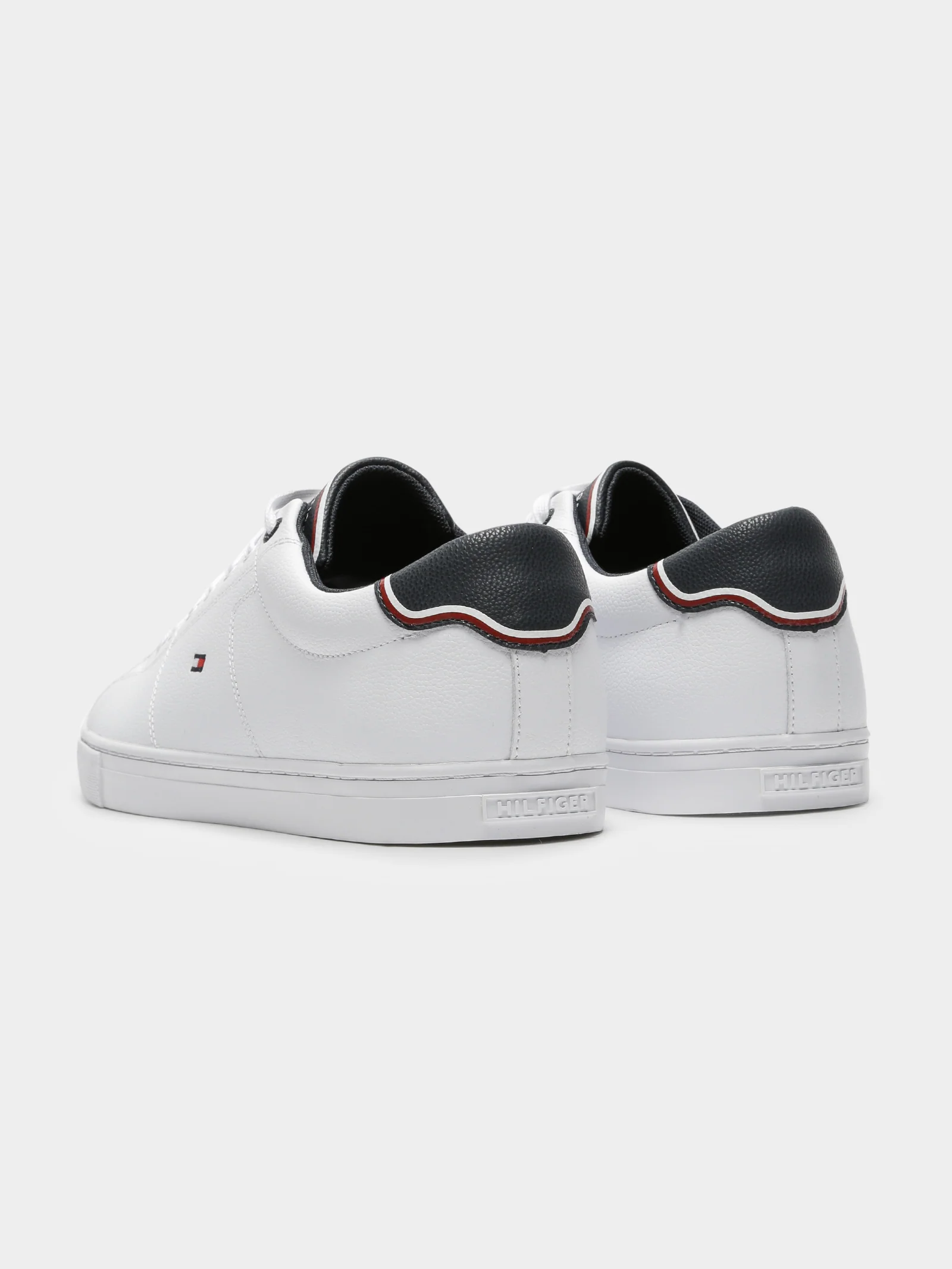 Mens Essentials Leather Vulcanized Sneakers - Image 7