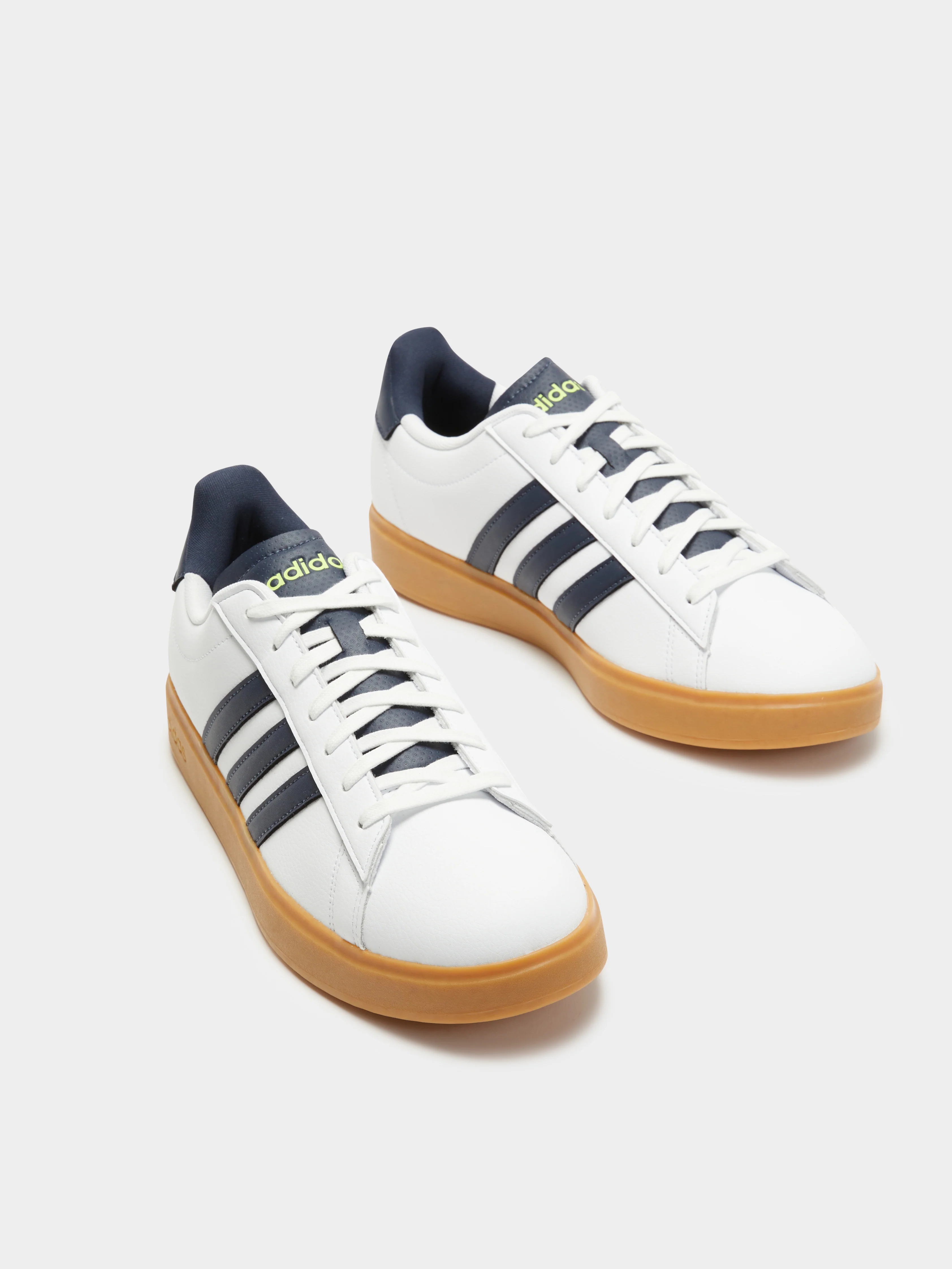 Mens Grand Court 2.0 Sneakers Cloud White & Shadow Navy - Image 3