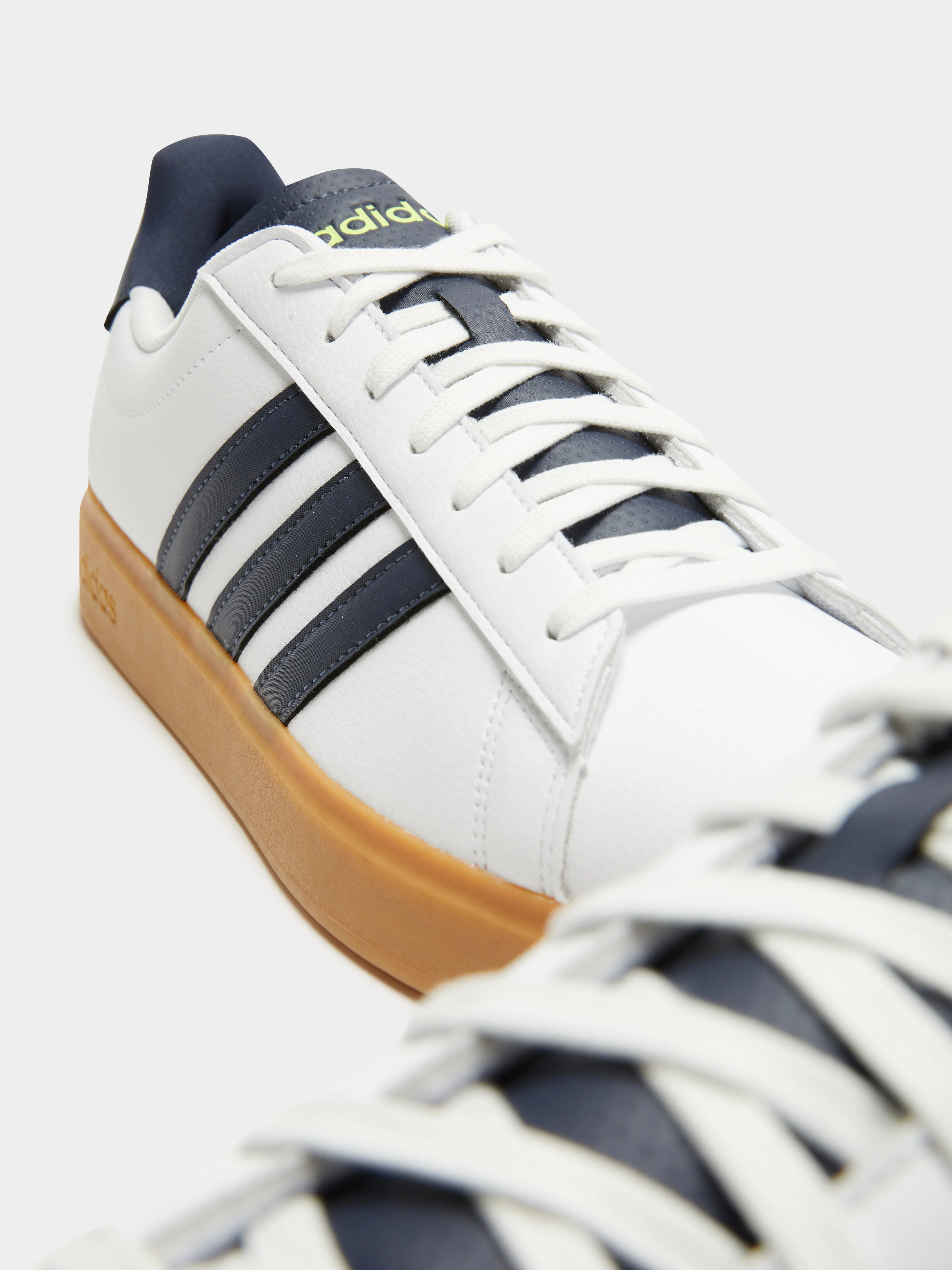 Mens Grand Court 2.0 Sneakers Cloud White & Shadow Navy - Image 4