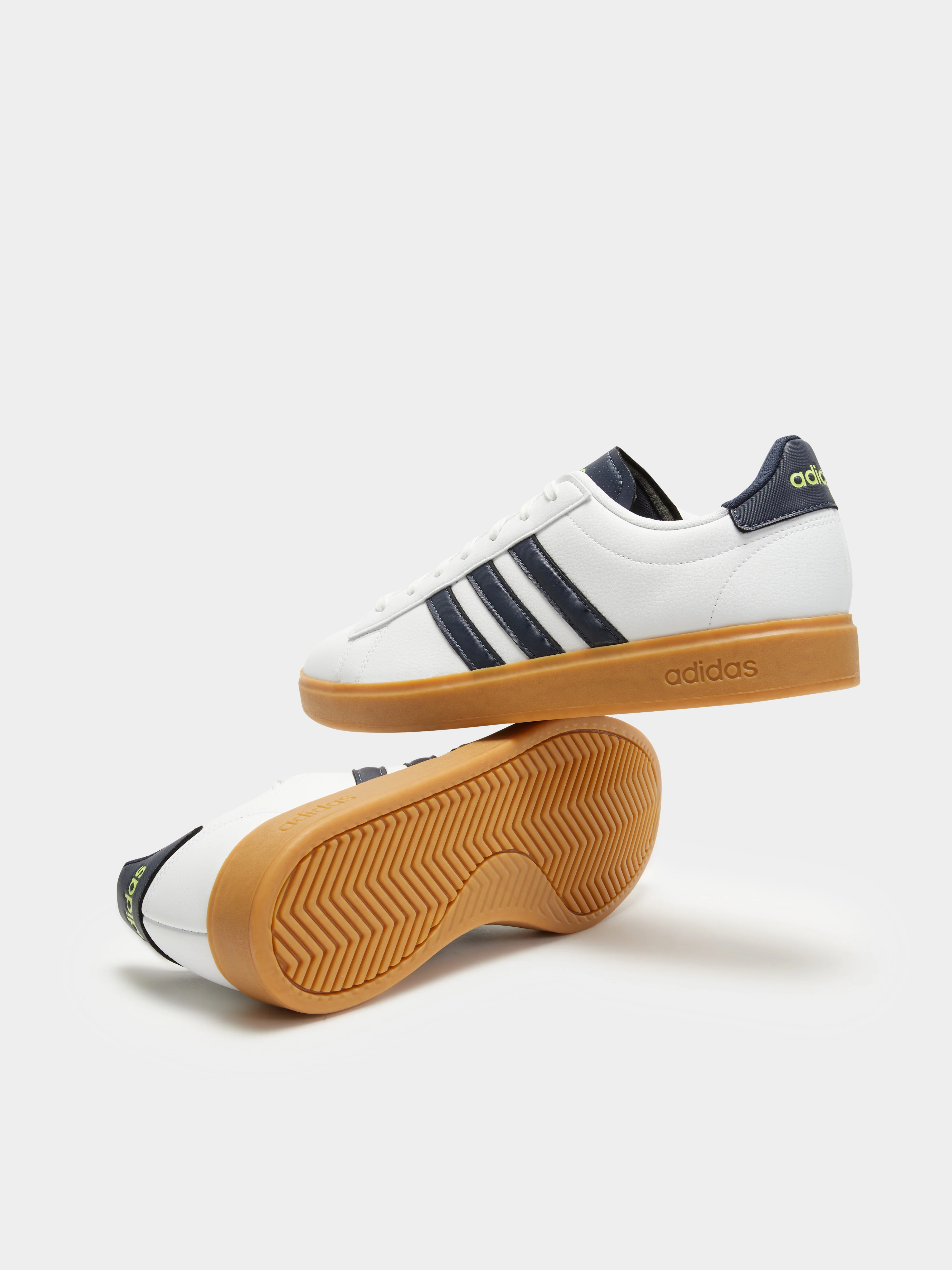 Mens Grand Court 2.0 Sneakers Cloud White & Shadow Navy - Image 6