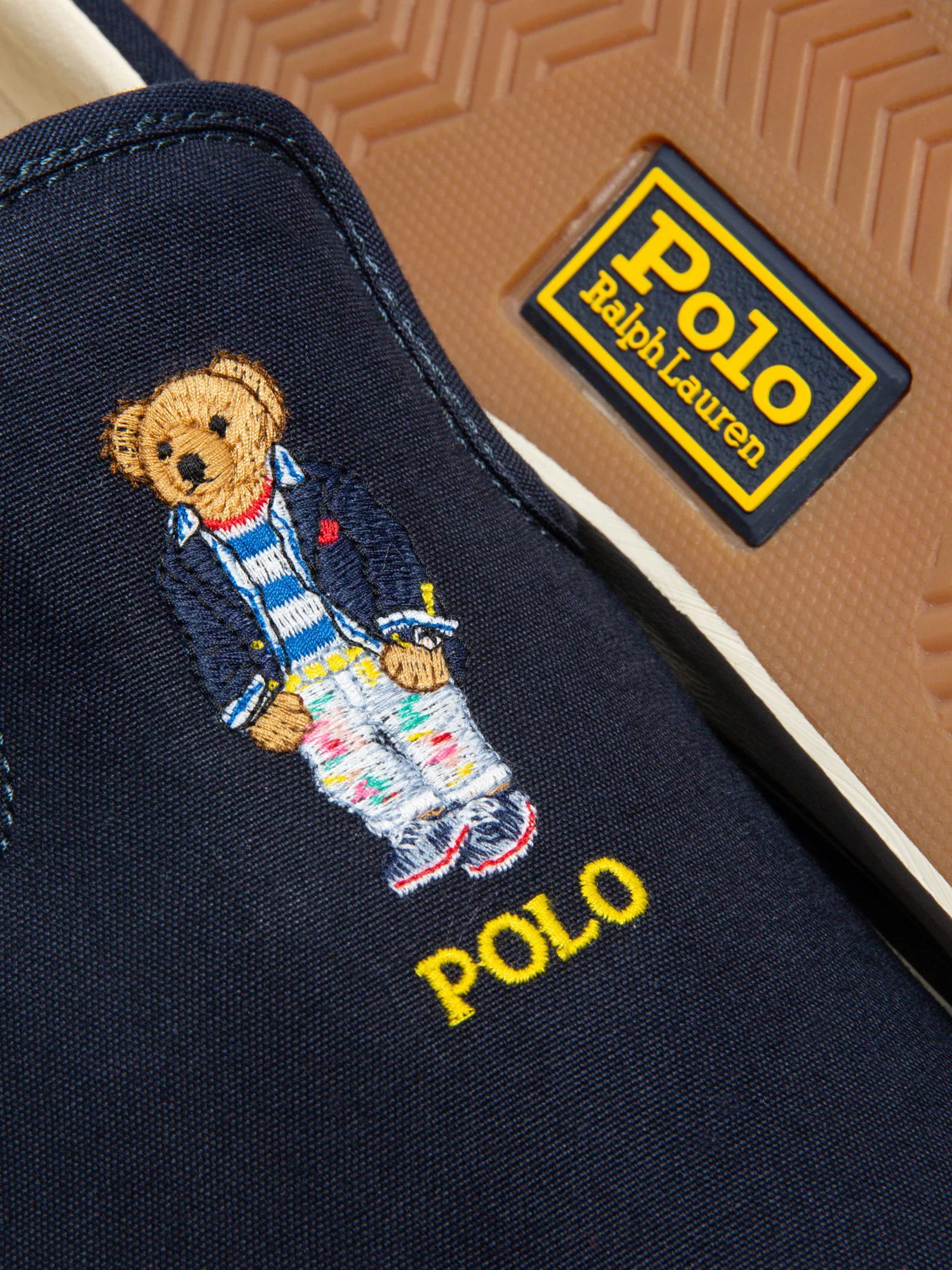 Mens Keaton Polo Bear Slip-On Sneakers - Image 3