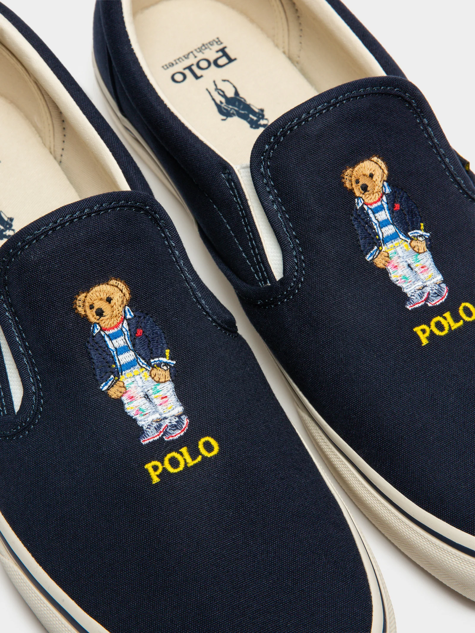 Mens Keaton Polo Bear Slip-On Sneakers - Image 4