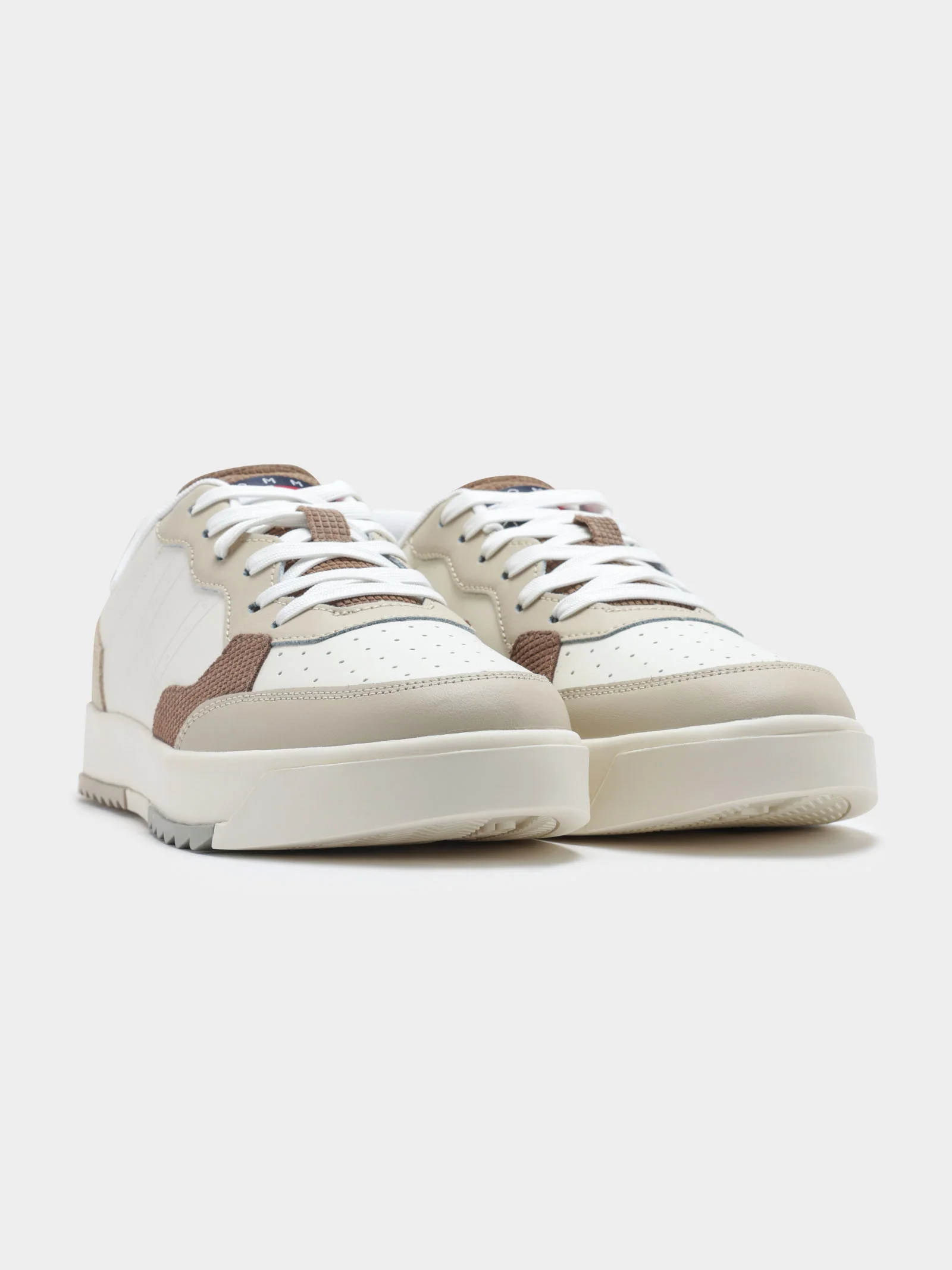 Mens Leather Cupsole Trainers - Image 6