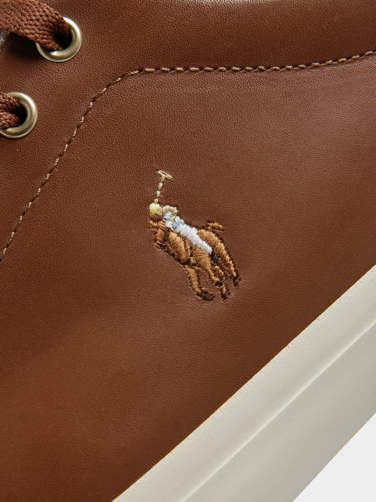 Mens Longwood Vulcanized Leather Sneakers - Image 4