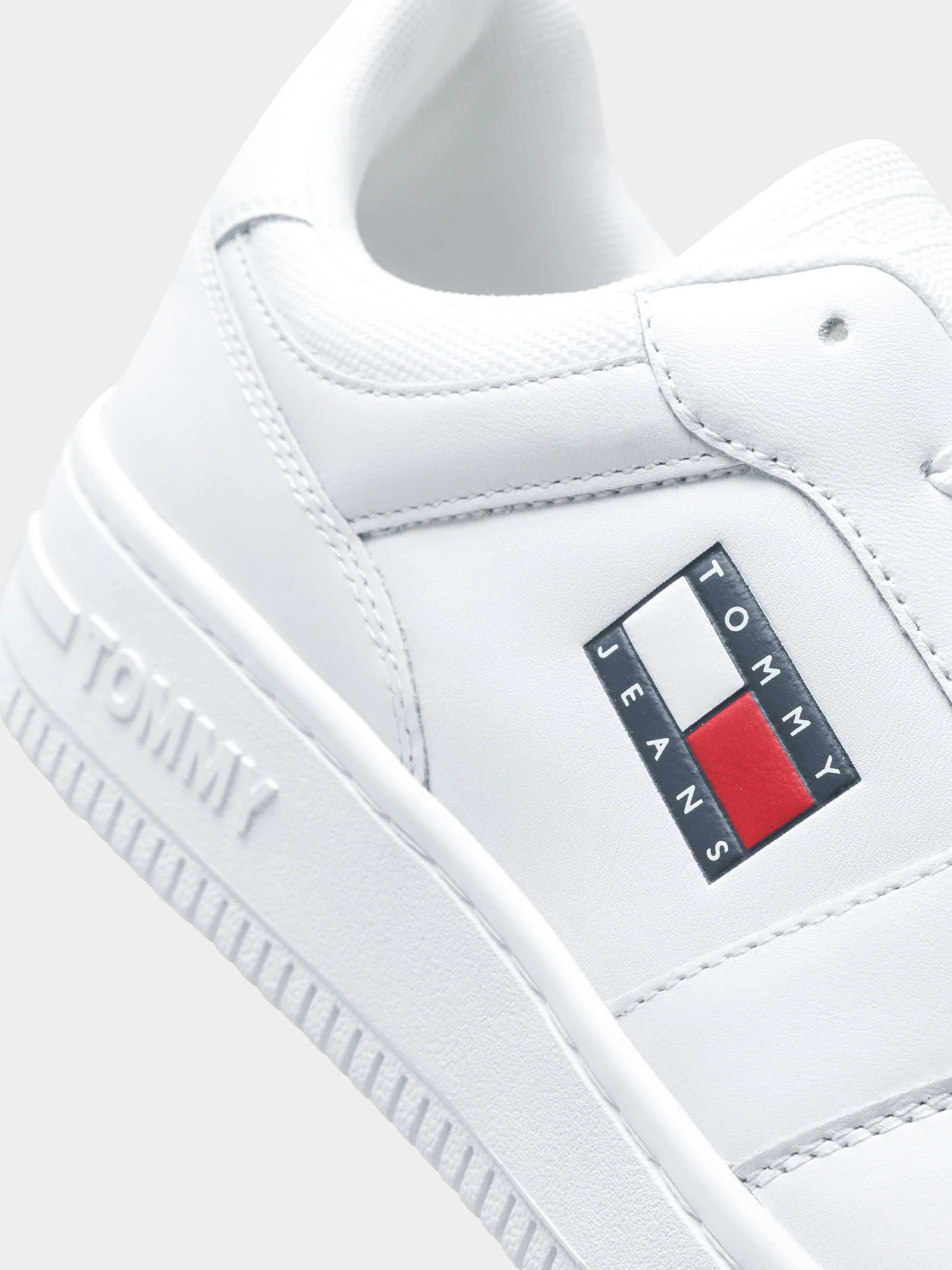 Mens Retro Leather Basket Trainers - Image 4