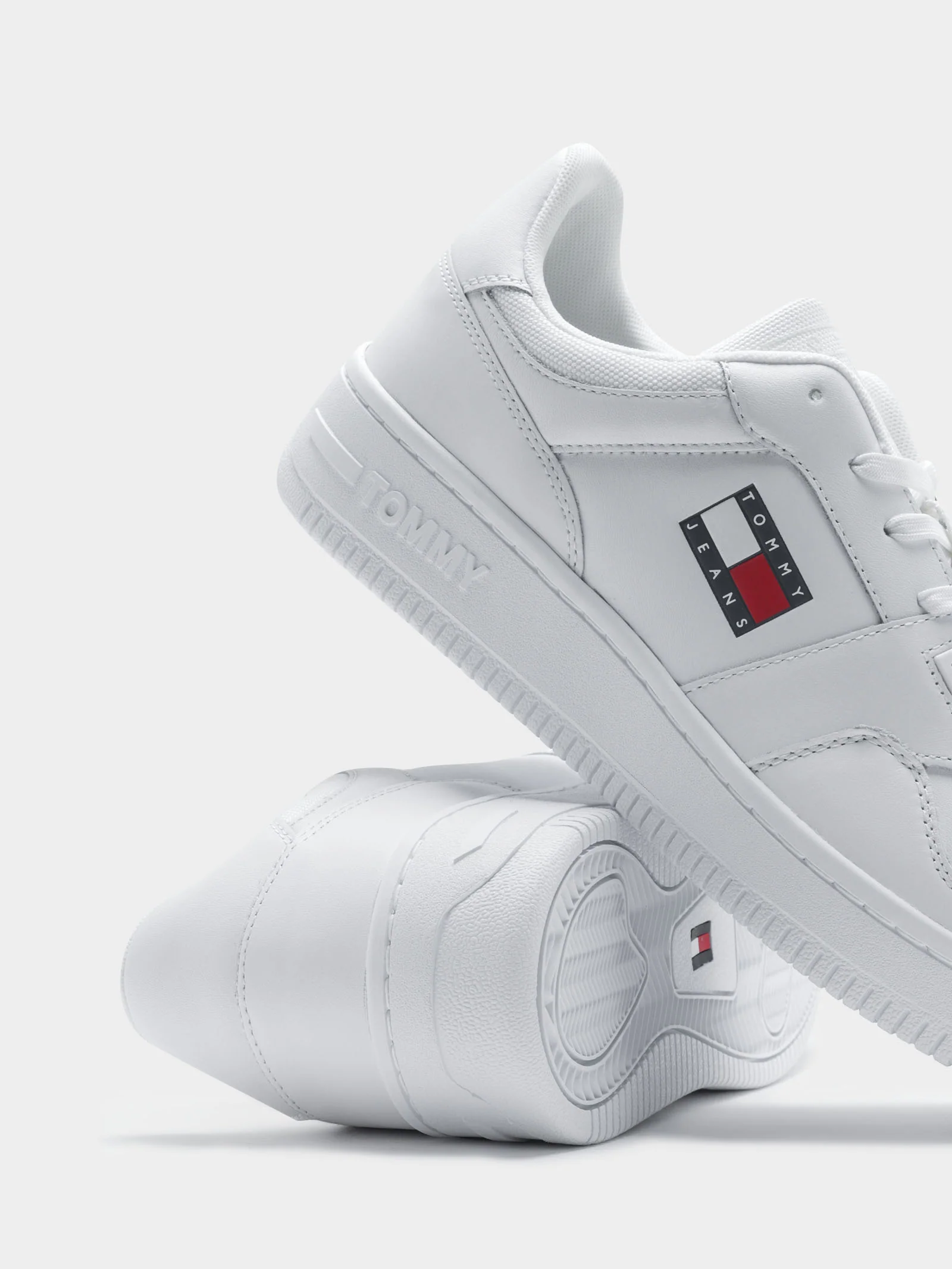 Mens Retro Leather Basket Trainers - Image 6