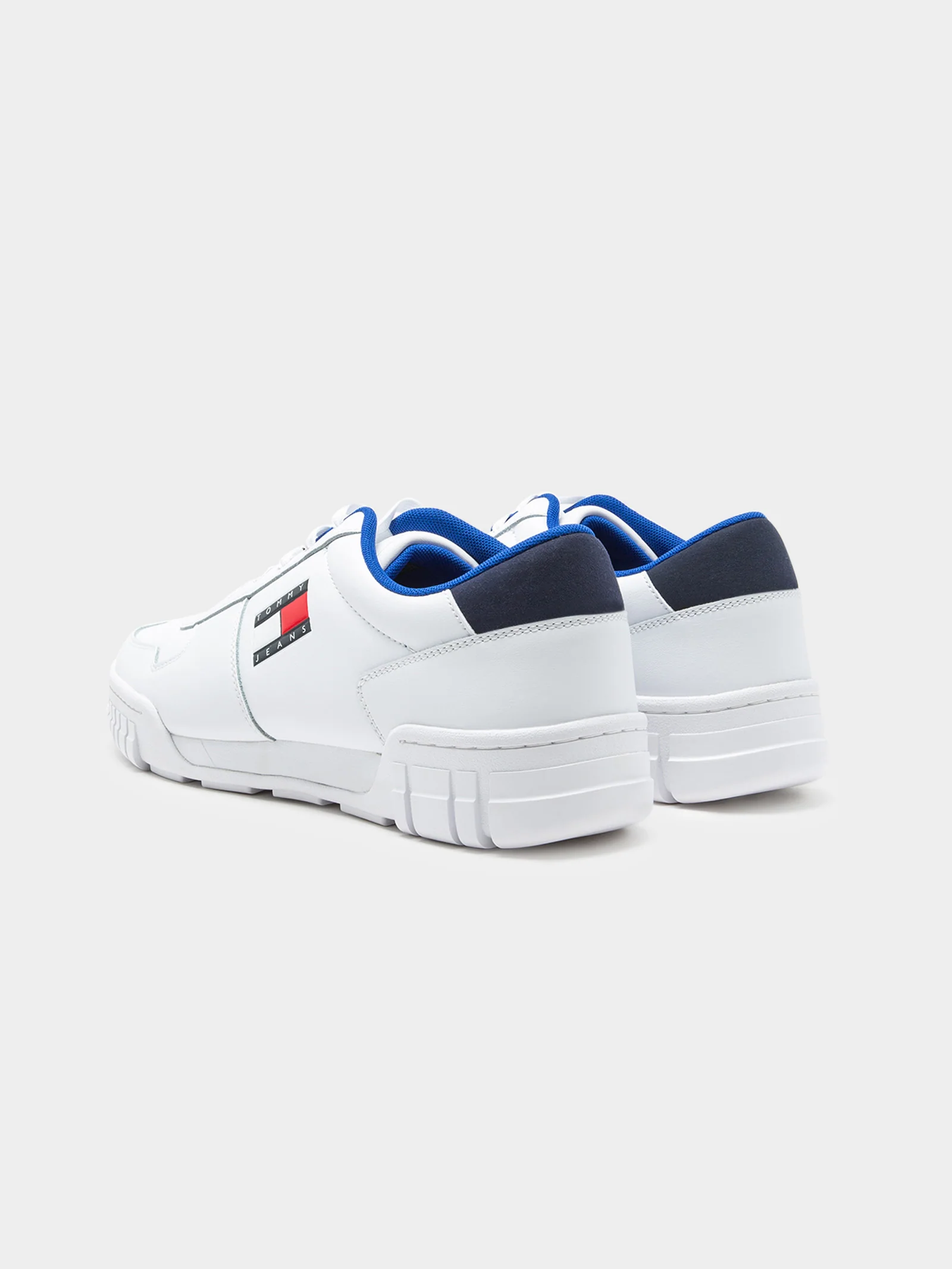 Mens Retro Leather Cupsole Trainers - Image 7