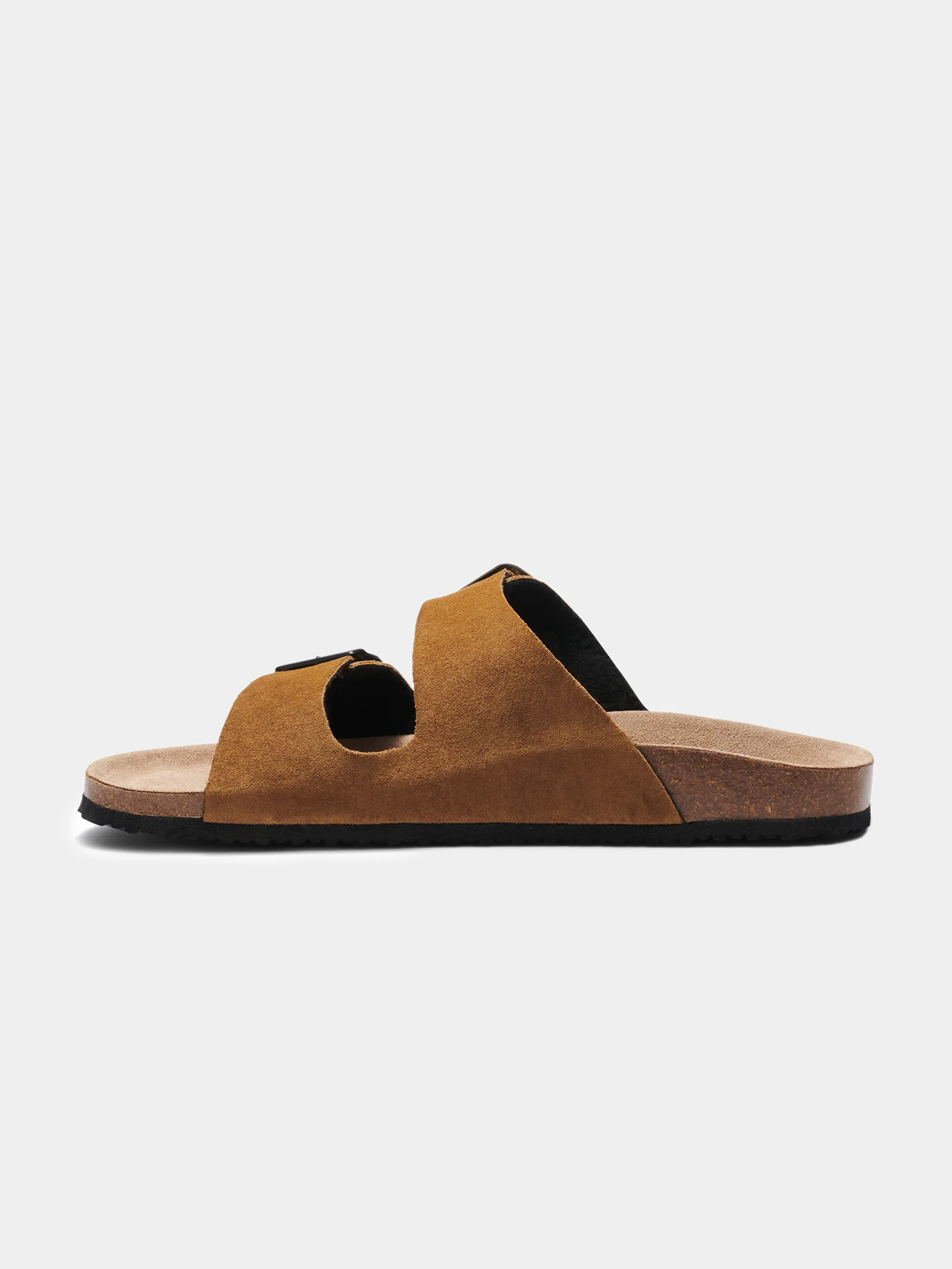 Mens Ridley Leather Double Buckle Sandals - Image 3