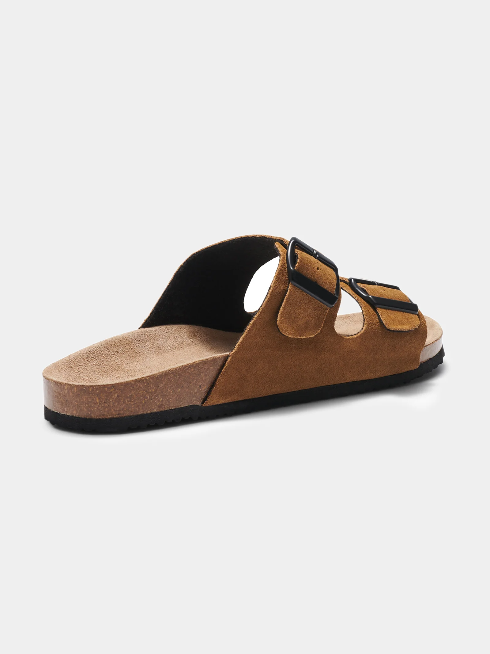 Mens Ridley Leather Double Buckle Sandals - Image 4