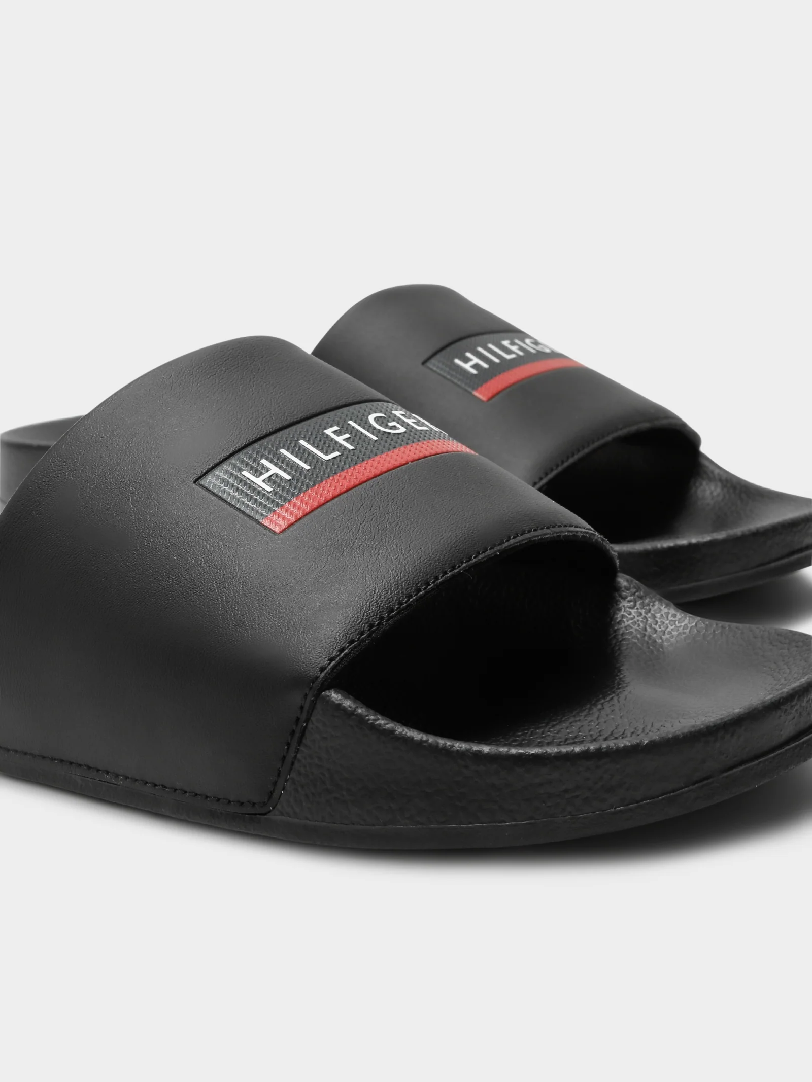 Mens Seasonal Embossed Pool Slides - Image 4