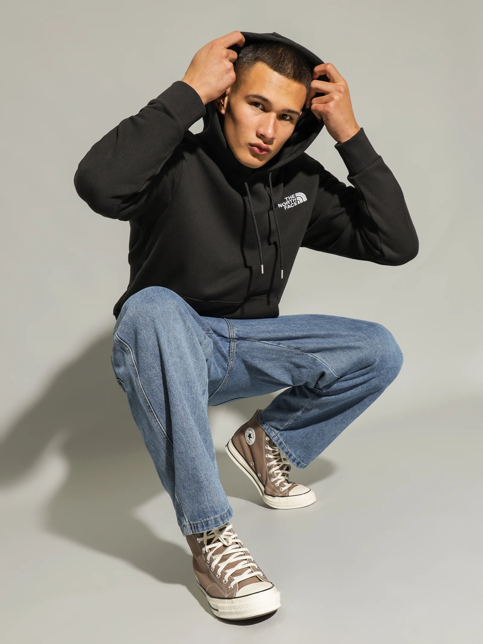 Mens Simple Logo Hoodie - Image 2