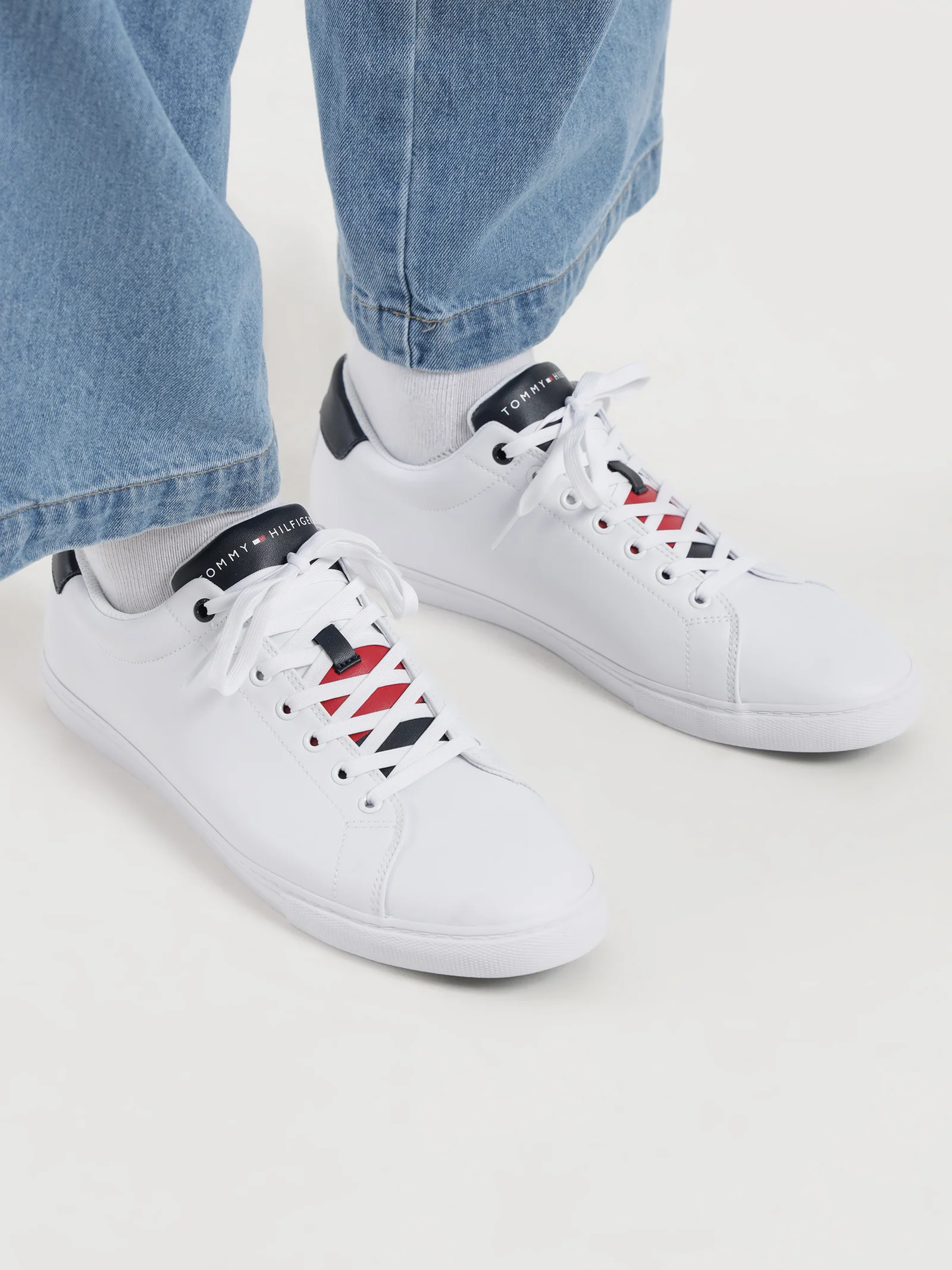 Mens Stripe Tongue Sneakers - Image 2
