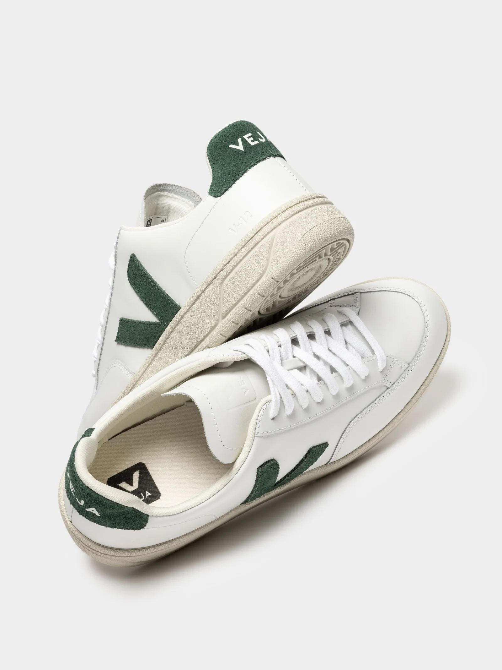 Mens V-12 Leather Sneaker - Image 3