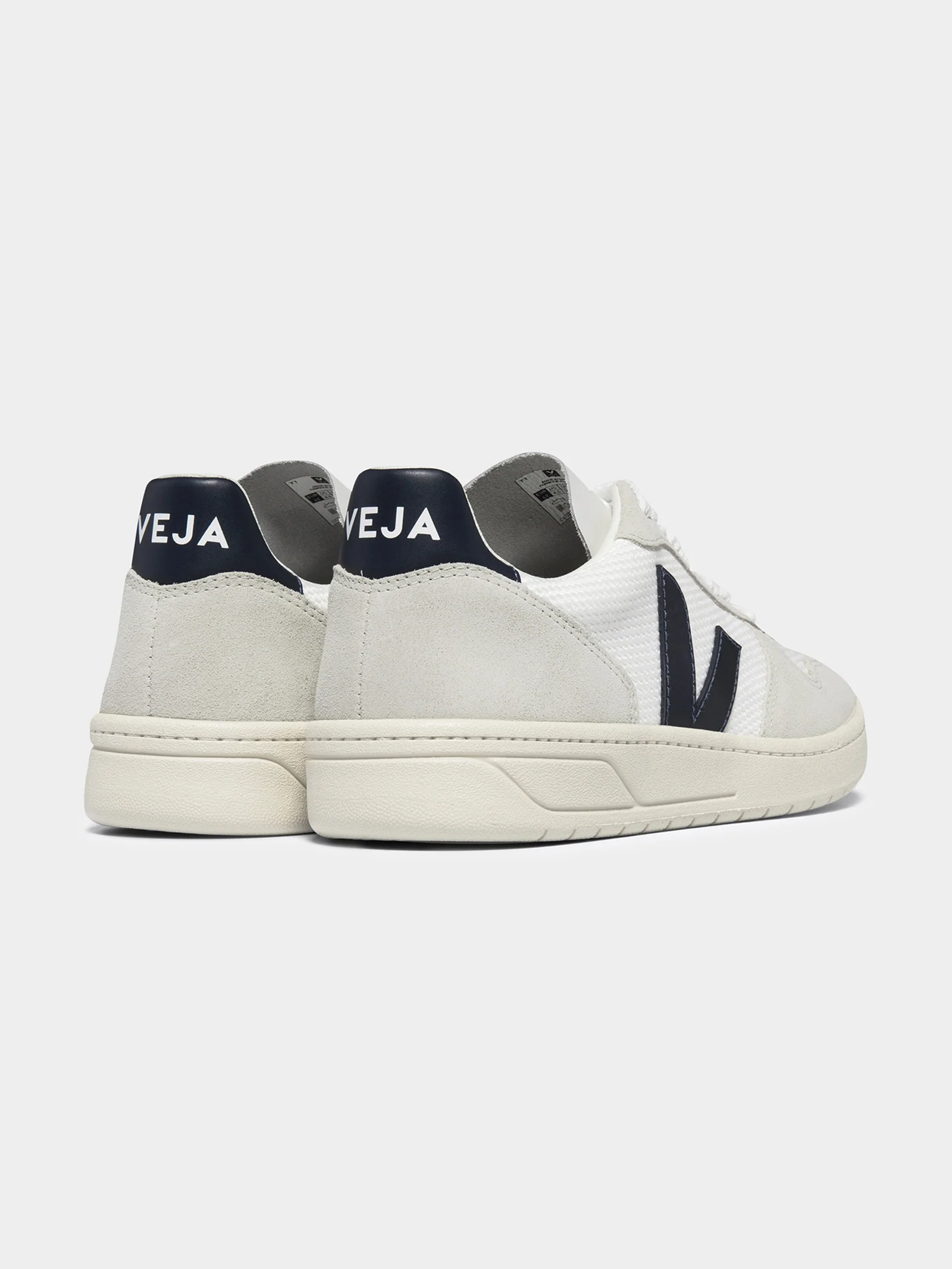 Mens V10 Leather Suede Sneakers - Image 3