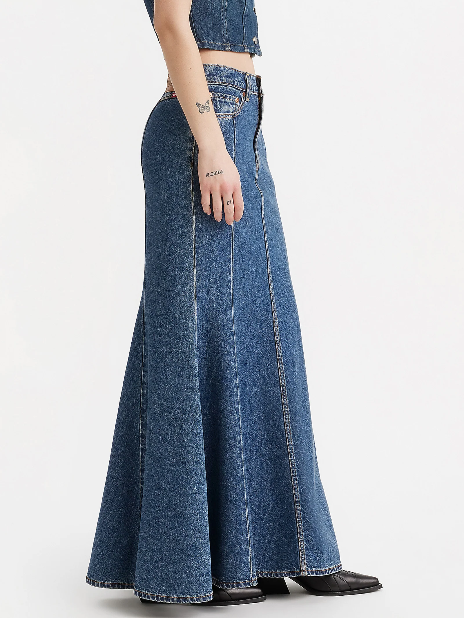 Mermaid Denim Skirt - Image 2