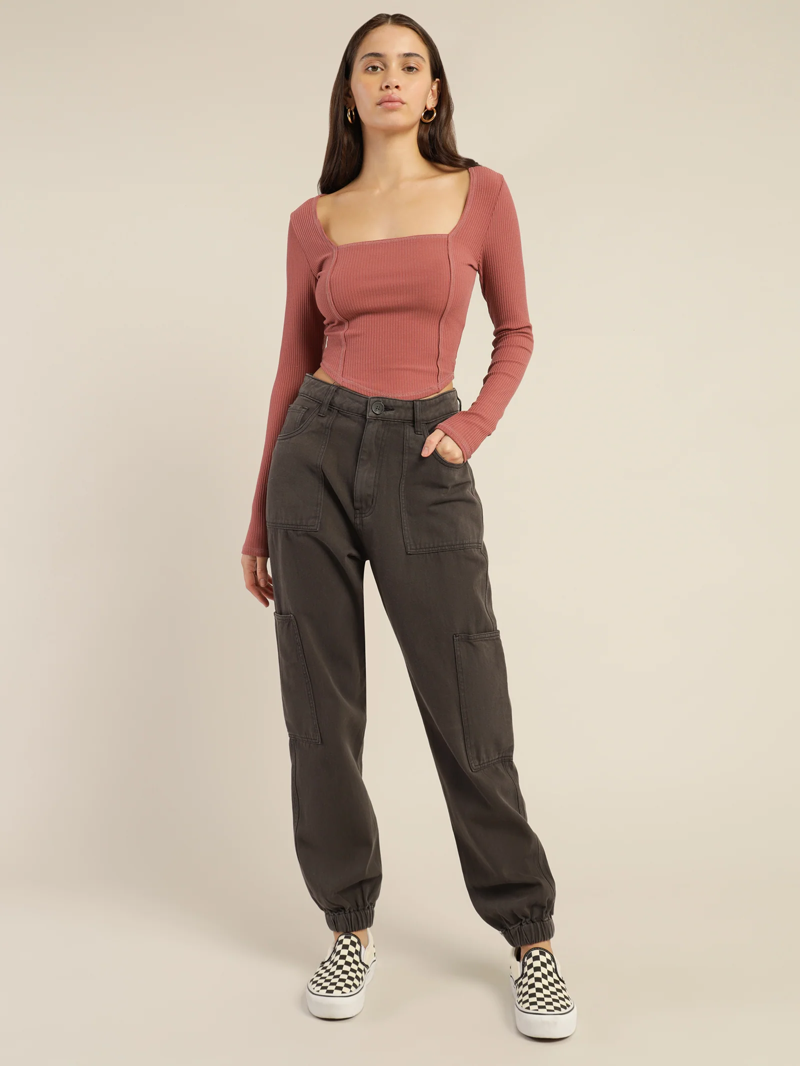Mia Cargo Jogger Pants - Image 4