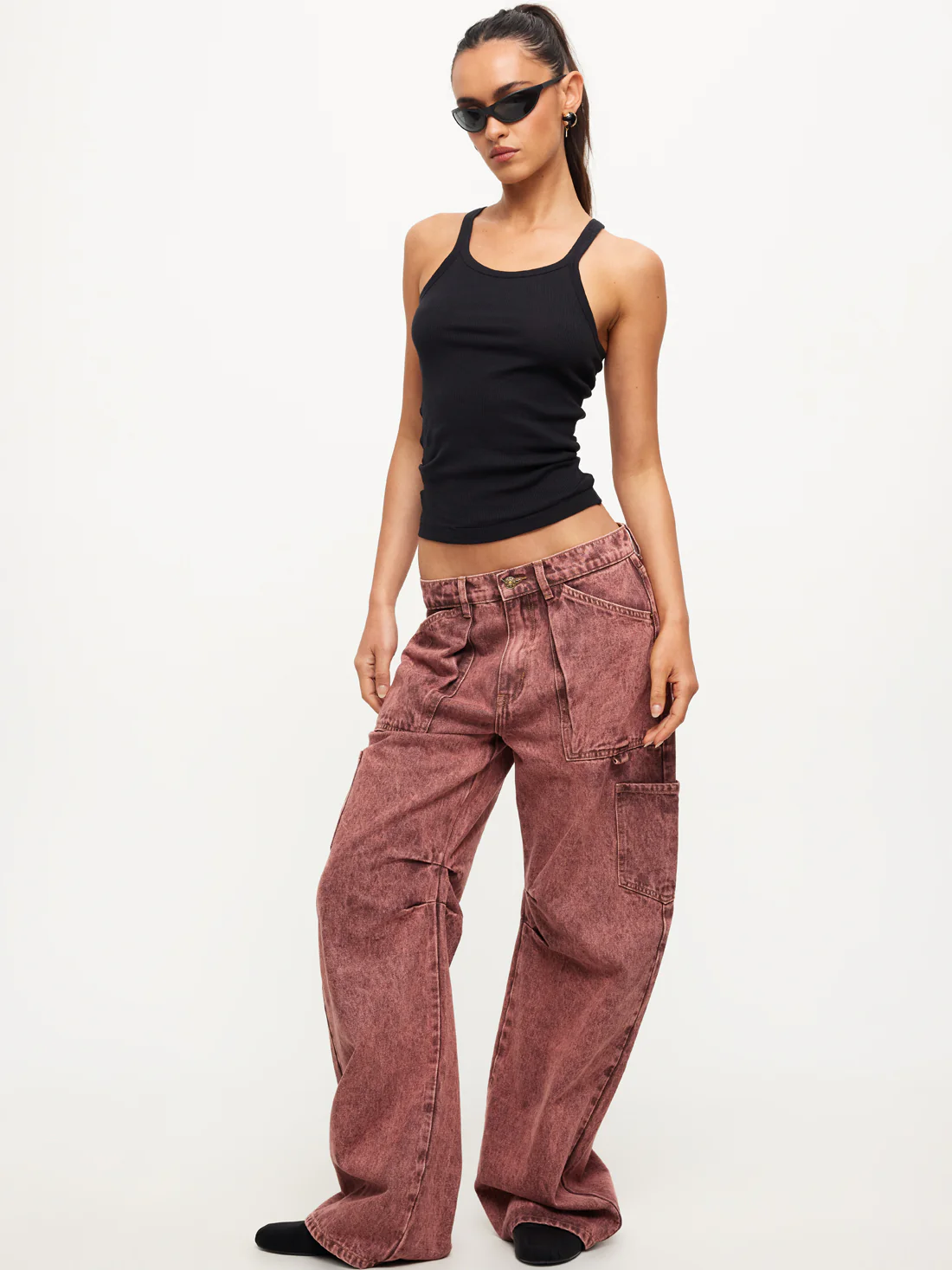 Miami Vice Low-Rise Baggy Jeans - Image 2