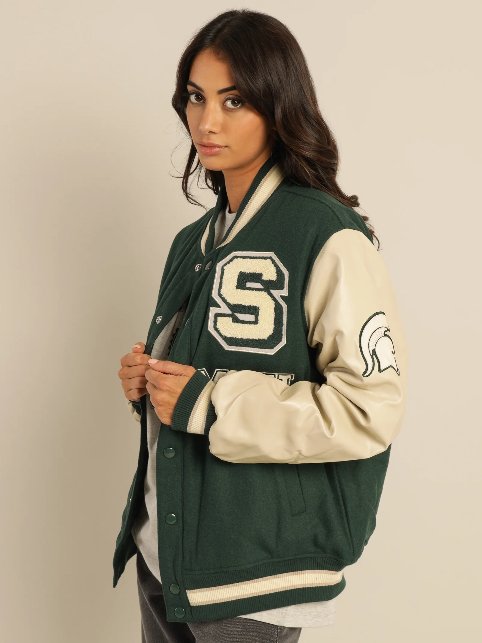 Michigan State Letterman Varsity Jacket - Image 5