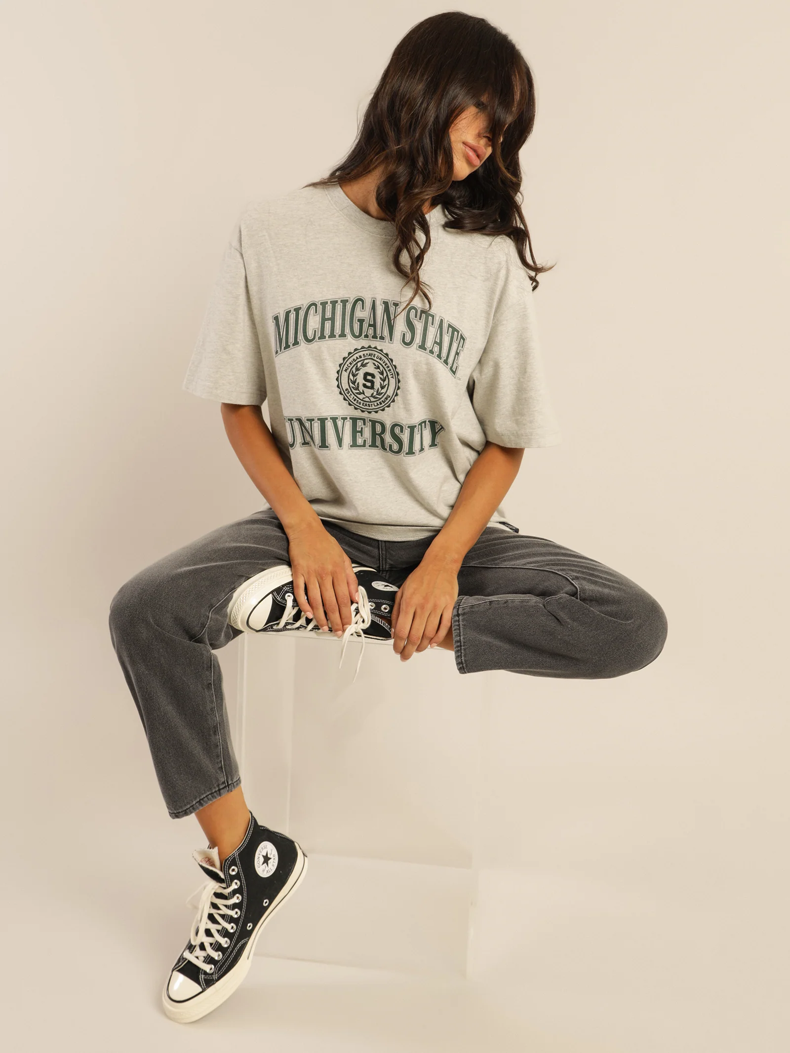 Michigan State University Reef Arch Logo T-Shirt - Image 4