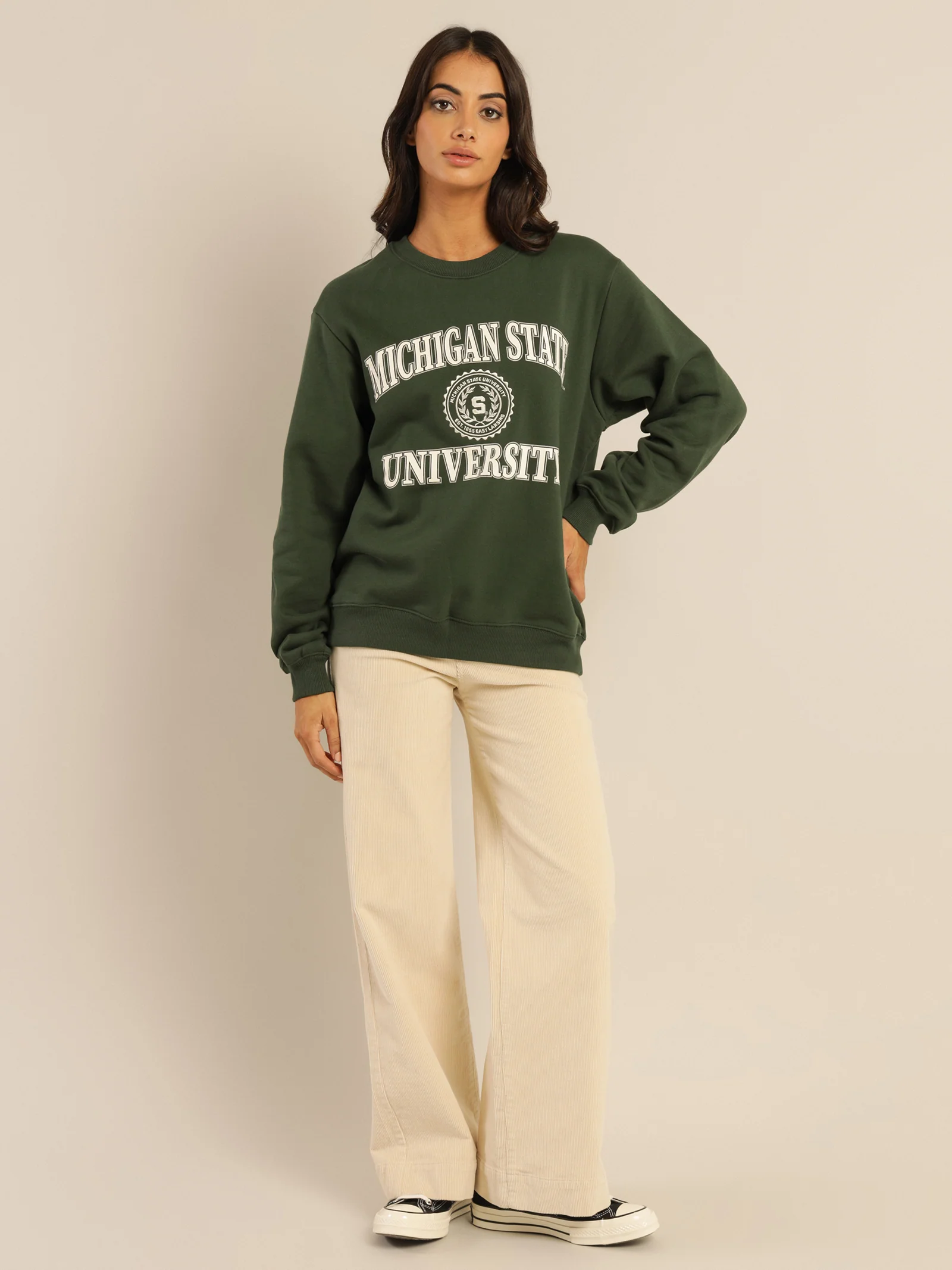 Michigan State Vintage Reef Logo Crew - Image 4