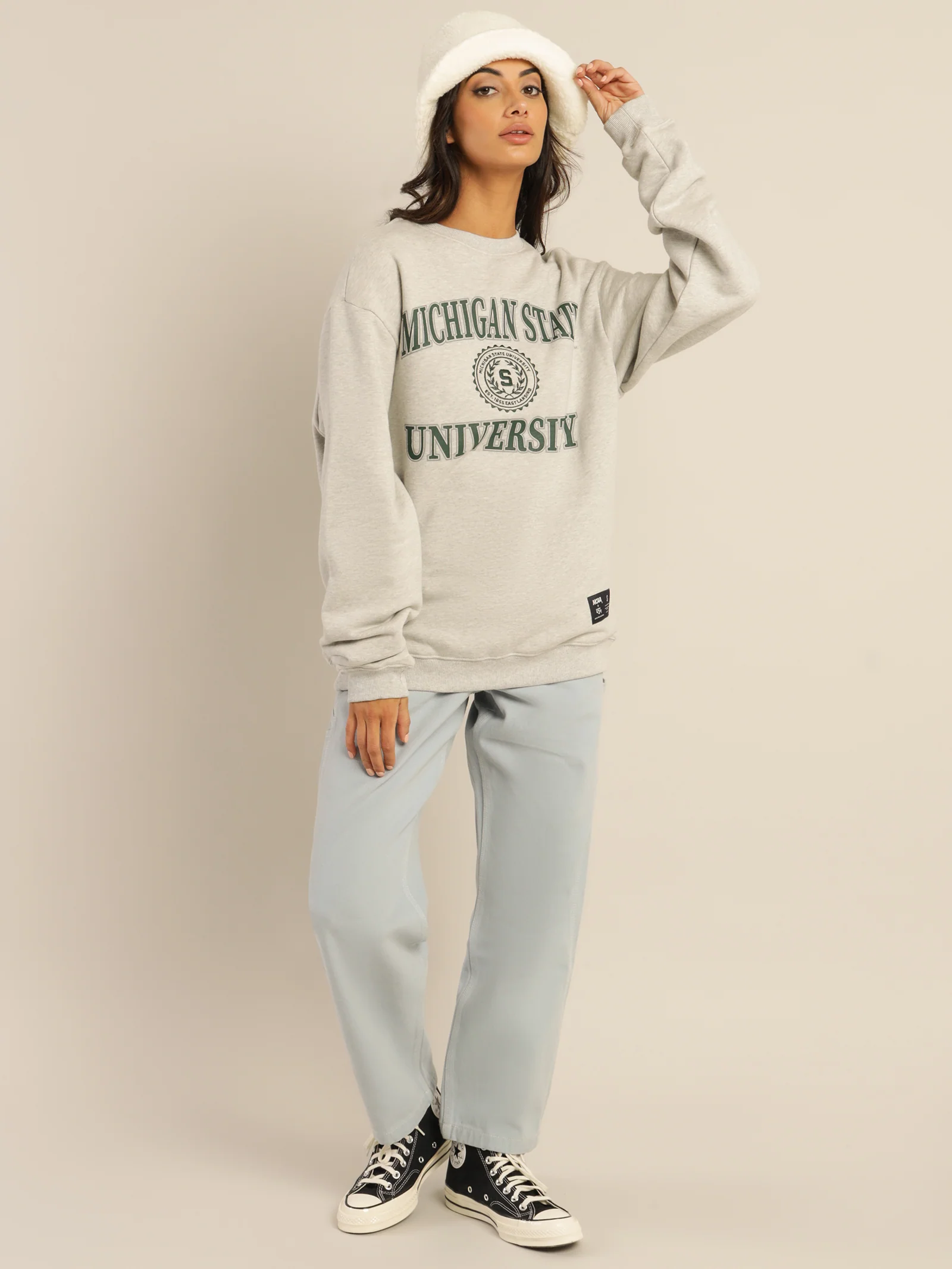 Michigan State Vintage Reef Logo Sweater - Image 4