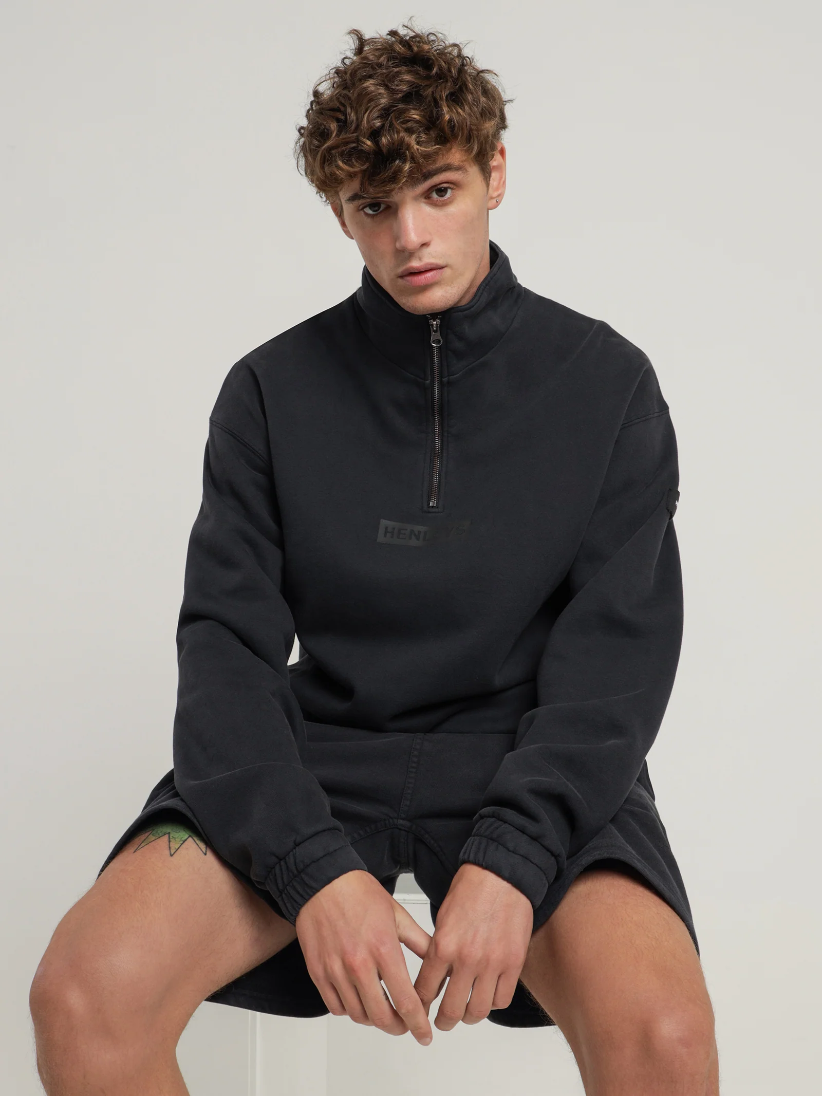 Micro Staple Zip Sweater