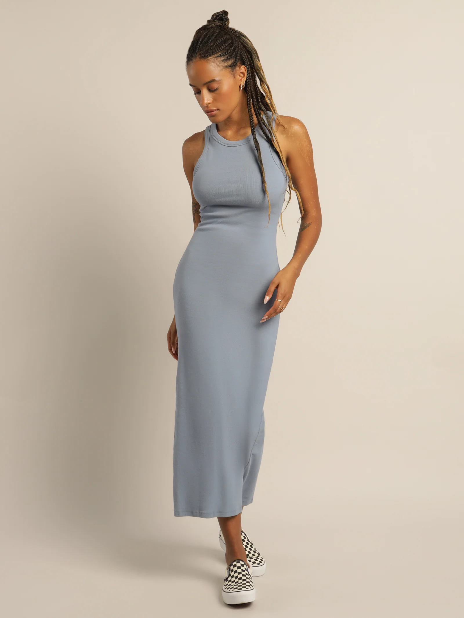 Milan Rib Maxi Dress - Image 3