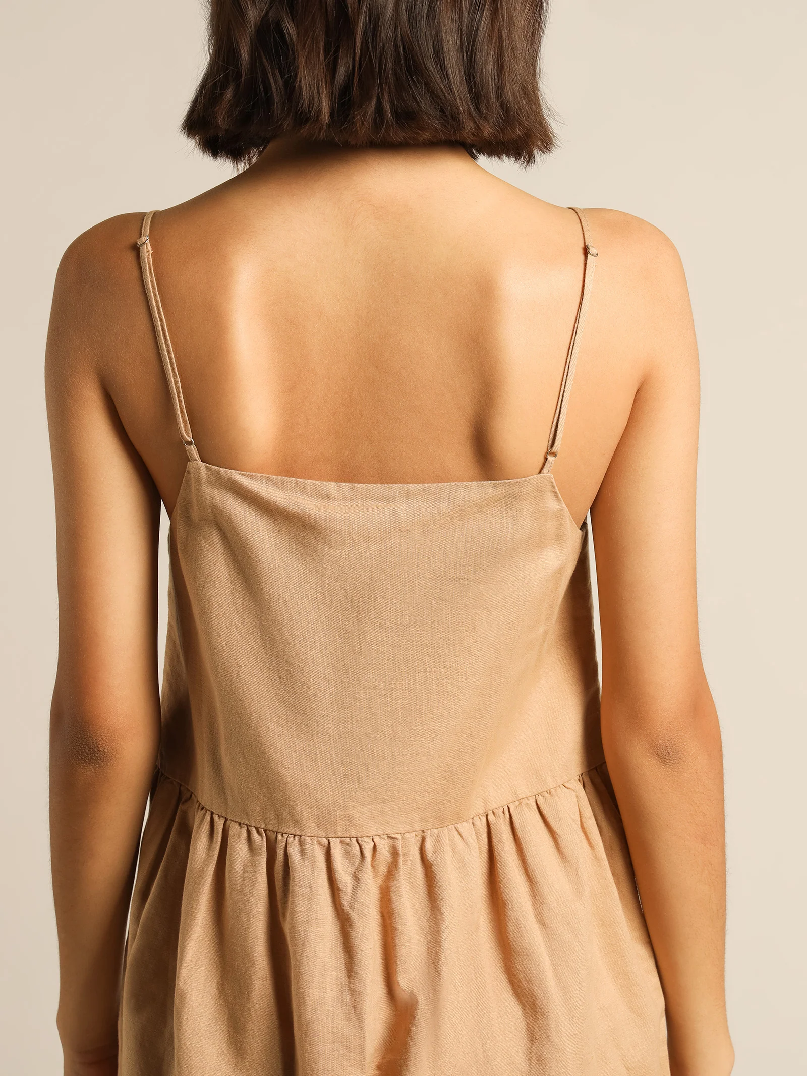 Miles Linen Midi Dress - Image 6