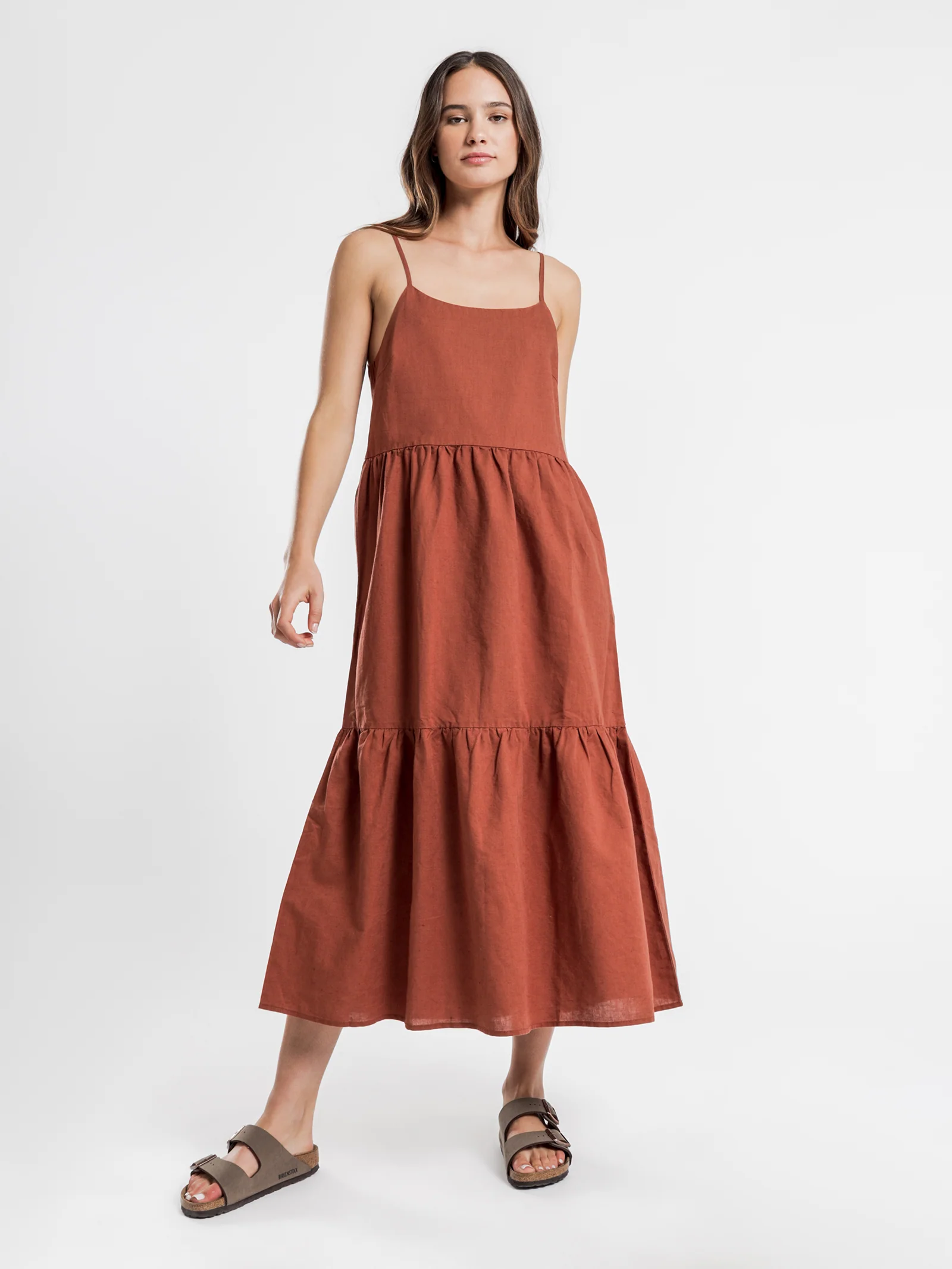 Miles linen Midi Dress - Image 2