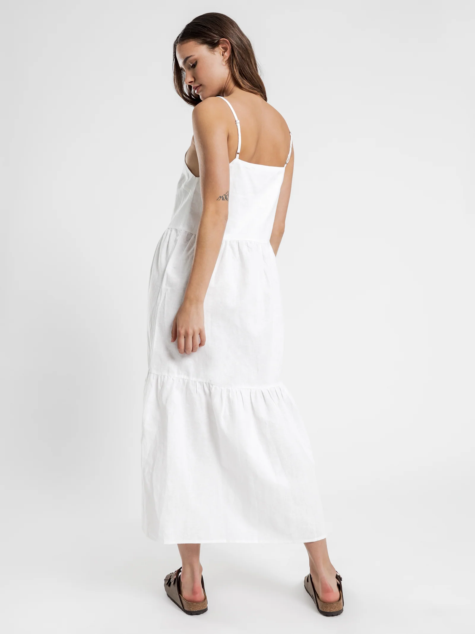 Miles Linen Midi Dress - Image 3