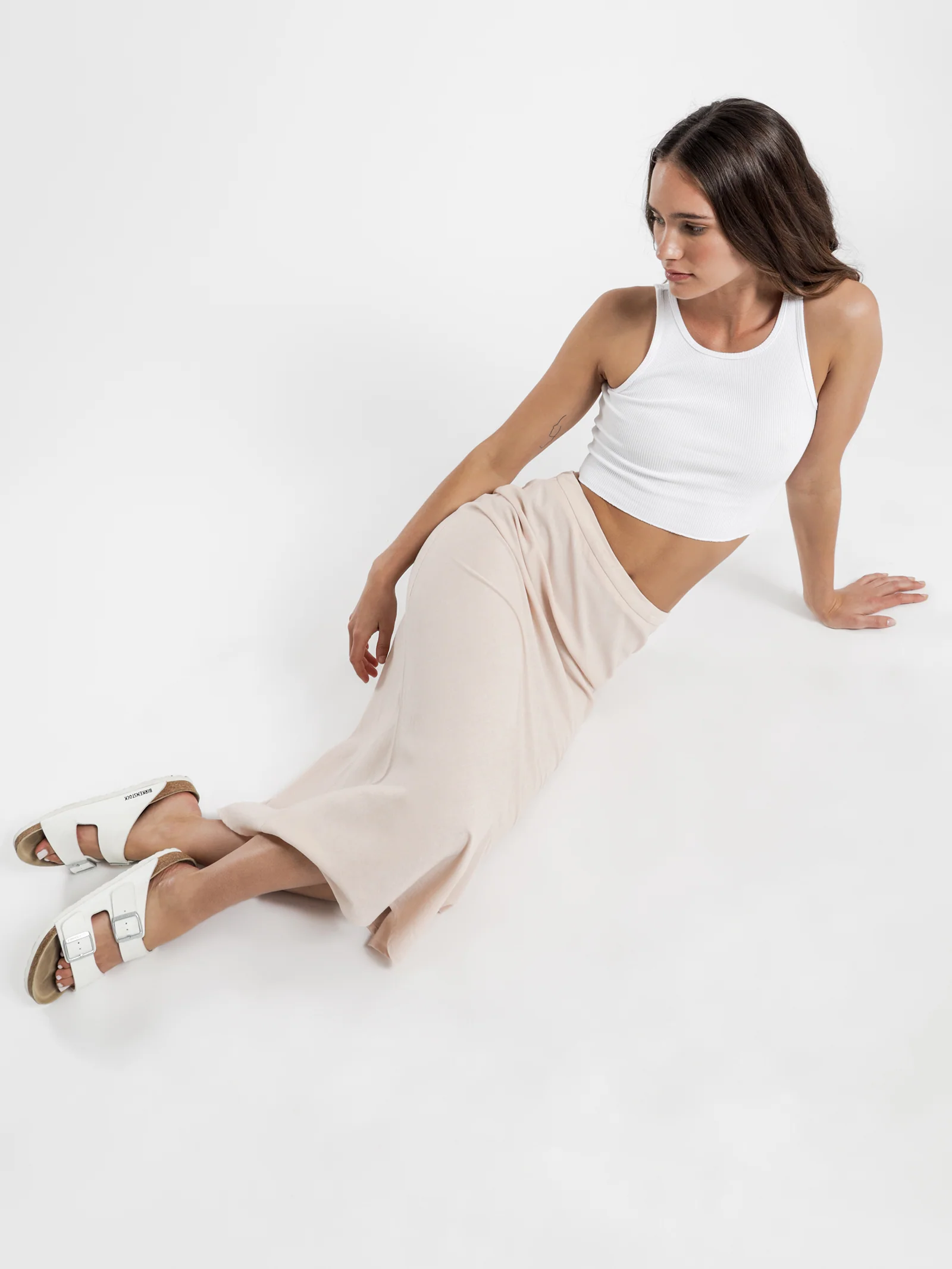 Miles Linen Midi Skirt - Image 2