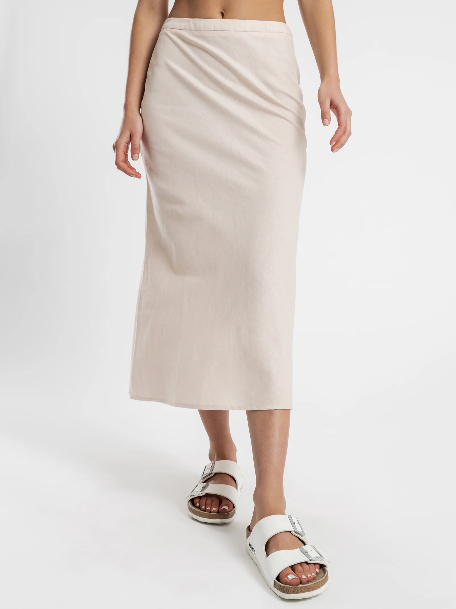 Miles Linen Midi Skirt - Image 3
