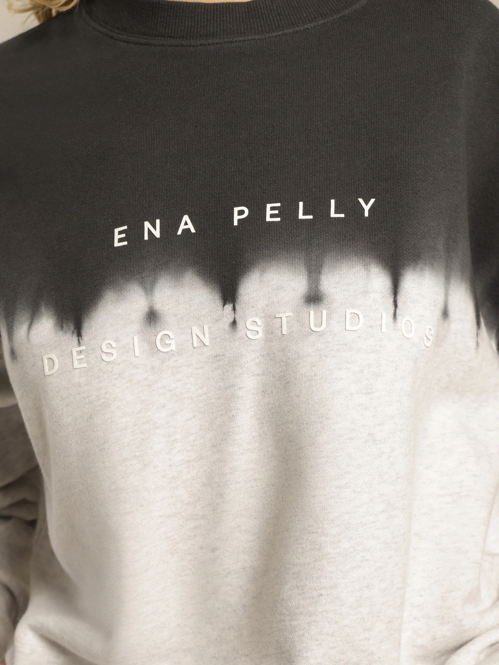 Minimal Logo Dip Dye Sweat - Image 5