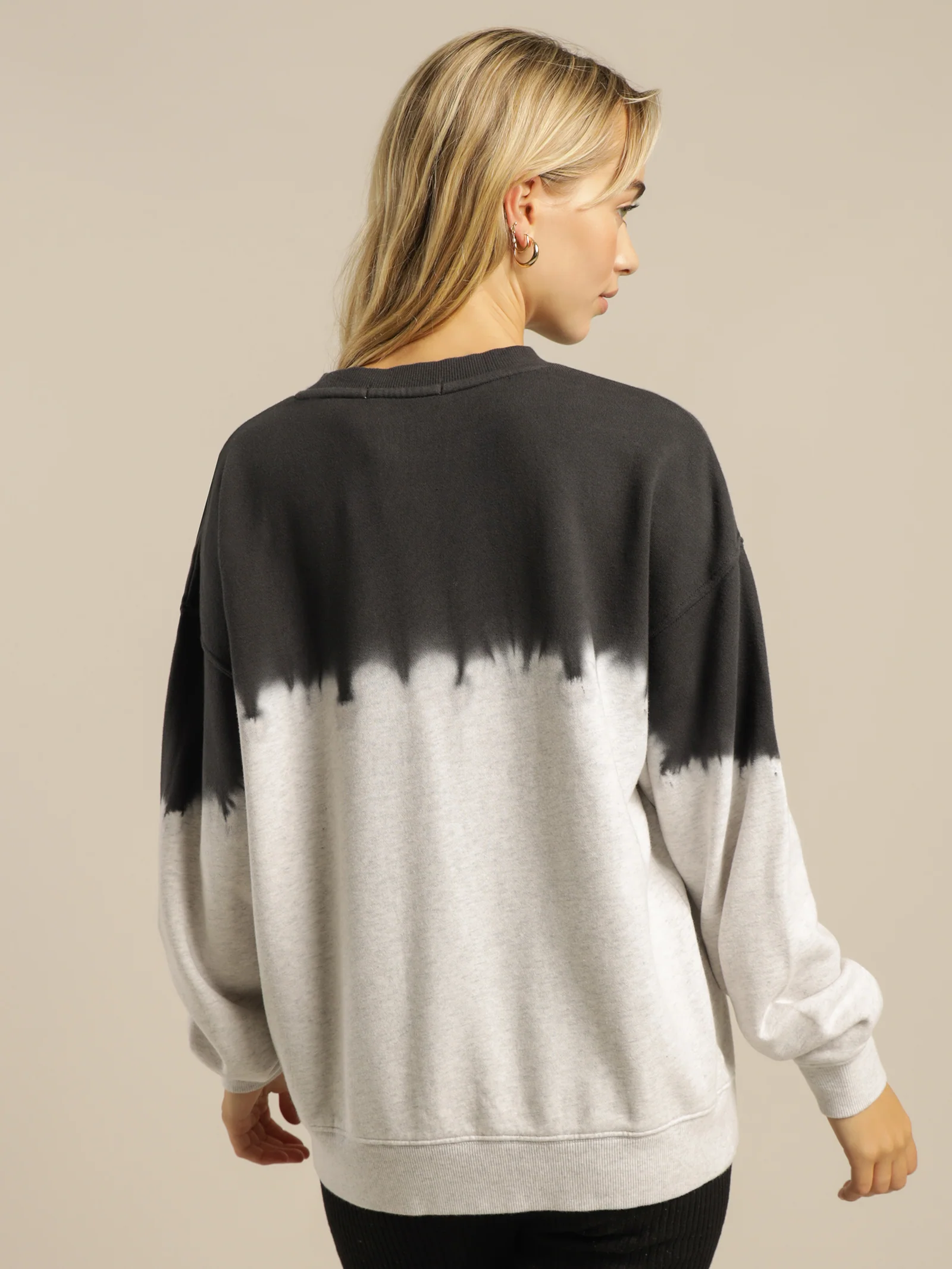 Minimal Logo Dip Dye Sweat - Image 6