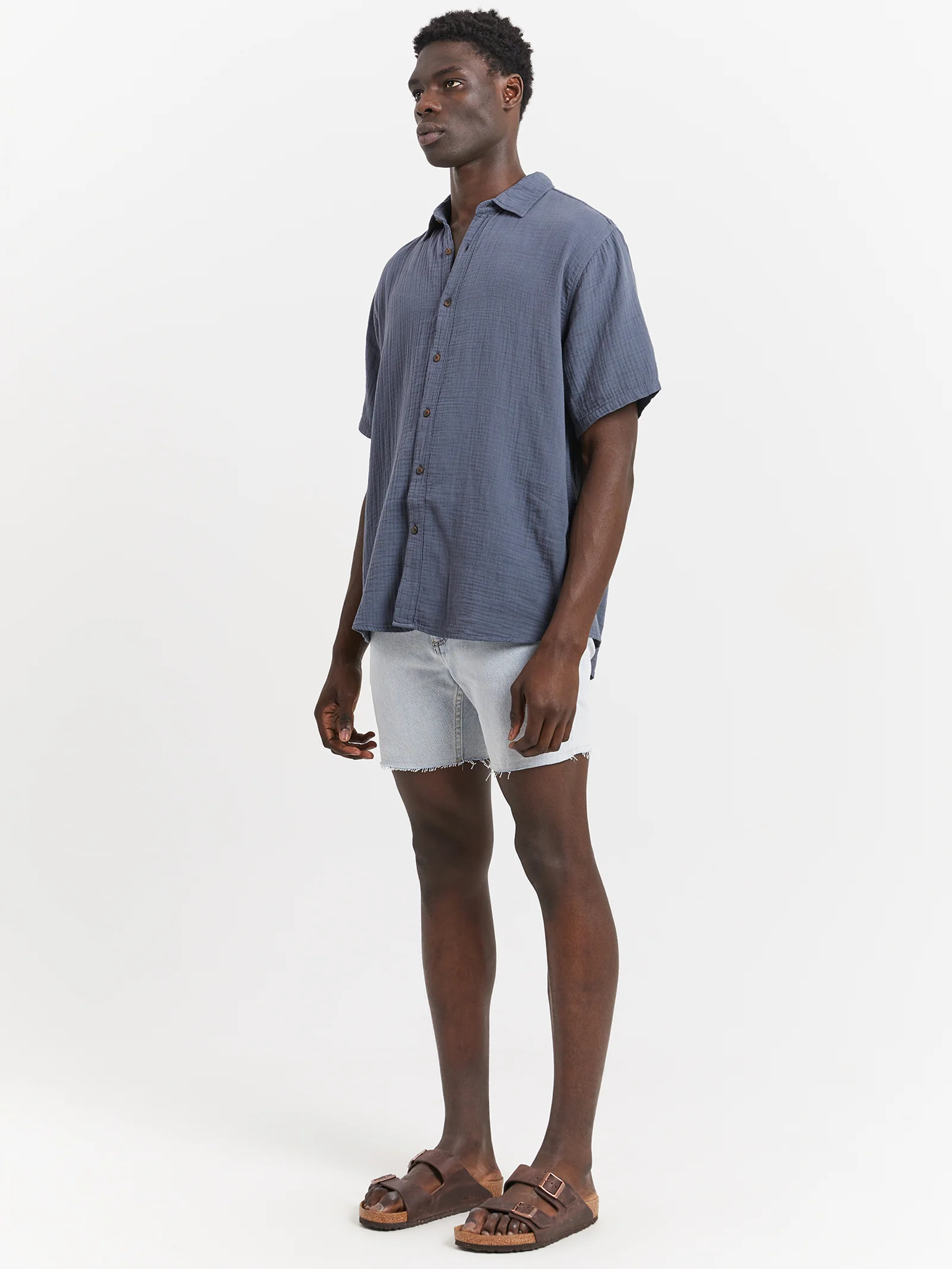 Minimal Seersucker Short Sleeve Shirt - Image 2